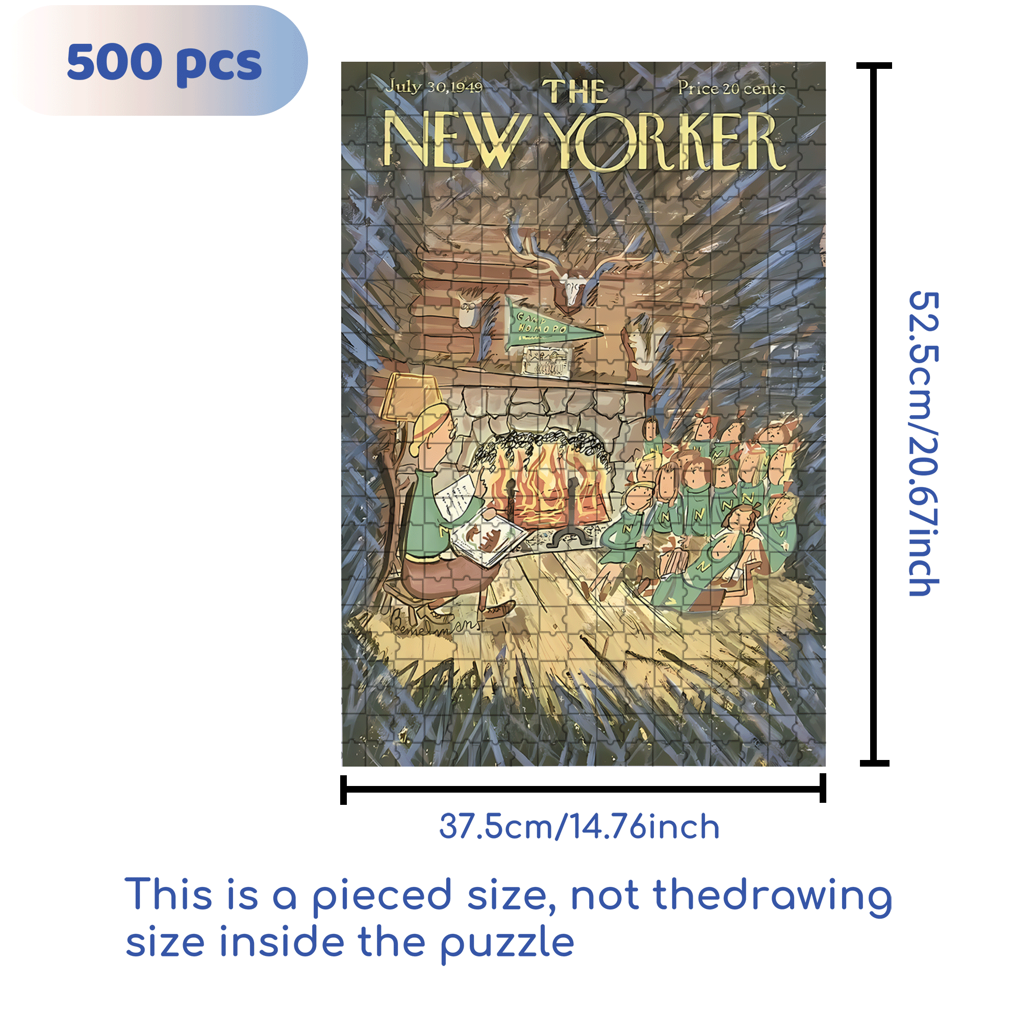 Fire£¡ 500pcs/1000pcs Jigsaw Puzzle, Scratch-Resistant, Interactive Family Game & Brain-Boosting DIY Decor, Perfect for Halloween, Christmas & New Year Gifts, Family Puzzle Game