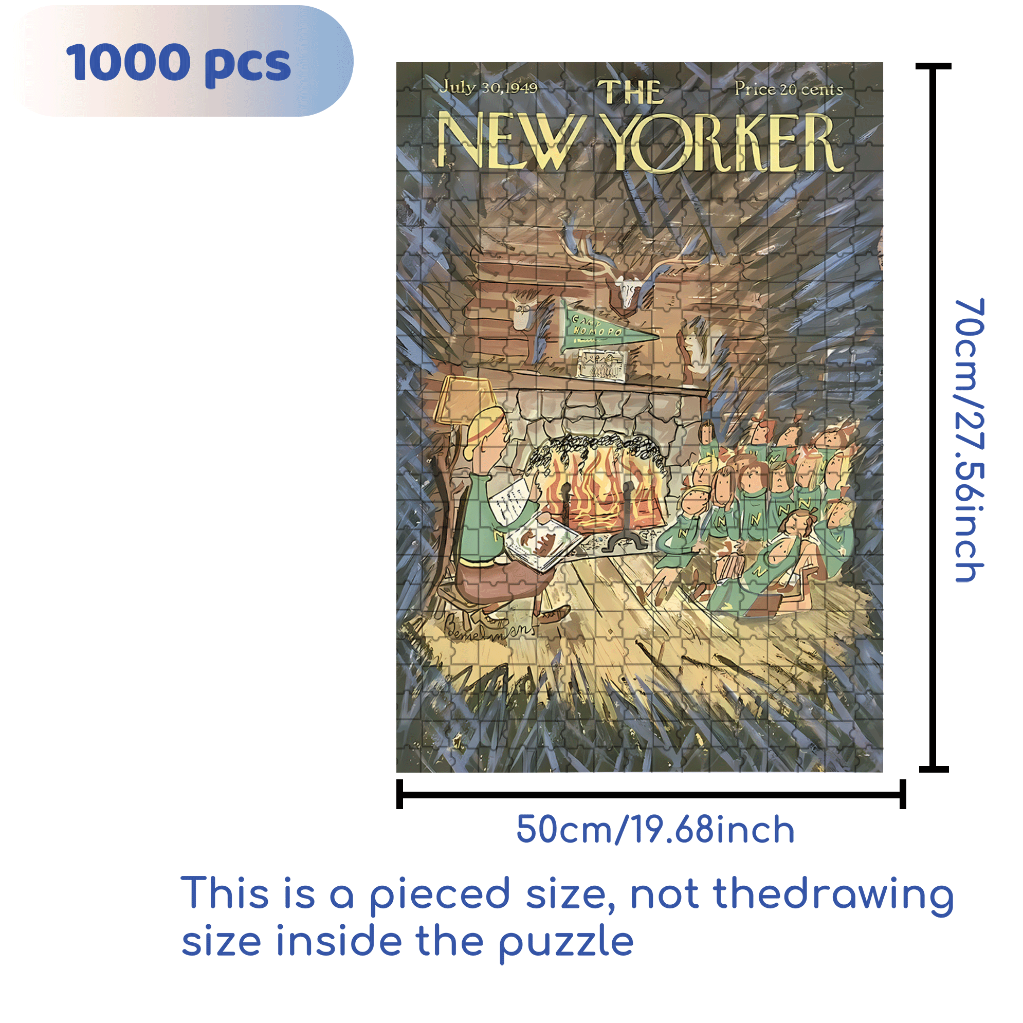 Fire£¡ 500pcs/1000pcs Jigsaw Puzzle, Scratch-Resistant, Interactive Family Game & Brain-Boosting DIY Decor, Perfect for Halloween, Christmas & New Year Gifts, Family Puzzle Game
