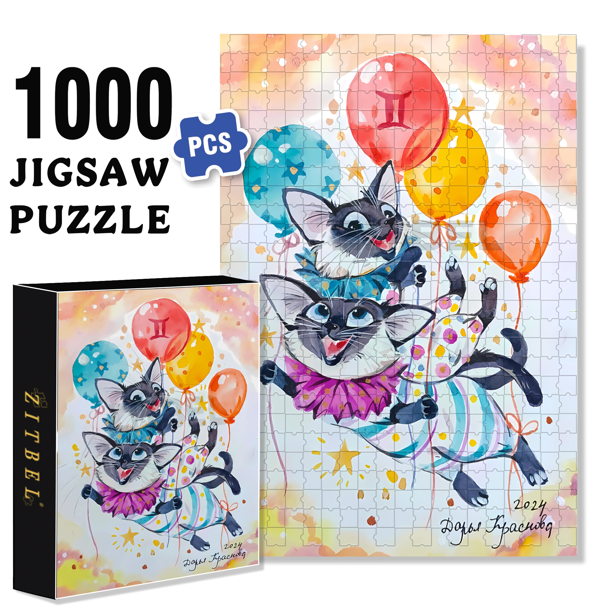Fly 500pcs/1000pcs Jigsaw Puzzle, Scratch-Resistant, Interactive Family Game & Brain-Boosting DIY Decor, Perfect for Halloween, Christmas & New Year Gifts, Family Puzzle Game