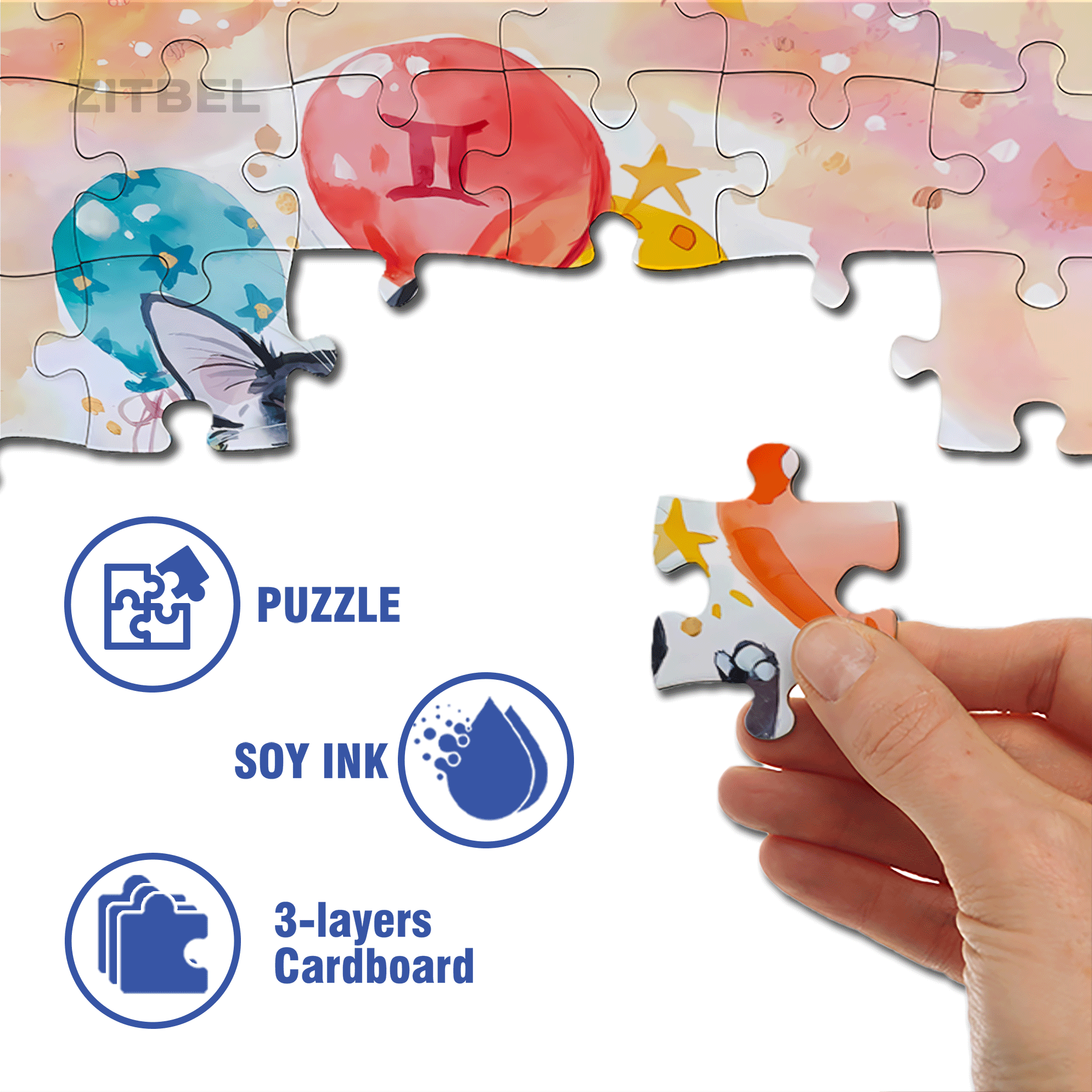 Fly 500pcs/1000pcs Jigsaw Puzzle, Scratch-Resistant, Interactive Family Game & Brain-Boosting DIY Decor, Perfect for Halloween, Christmas & New Year Gifts, Family Puzzle Game