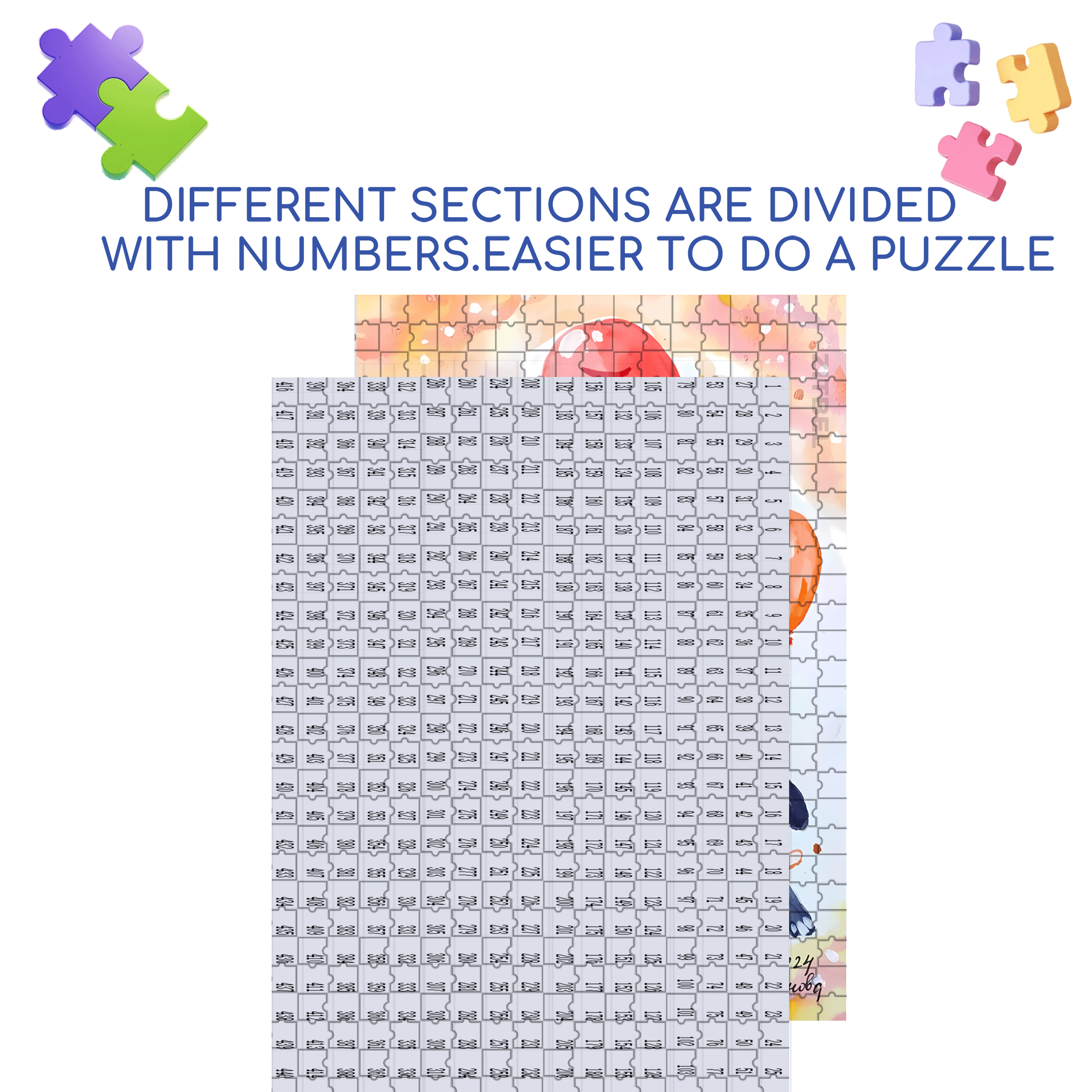 Fly 500pcs/1000pcs Jigsaw Puzzle, Scratch-Resistant, Interactive Family Game & Brain-Boosting DIY Decor, Perfect for Halloween, Christmas & New Year Gifts, Family Puzzle Game
