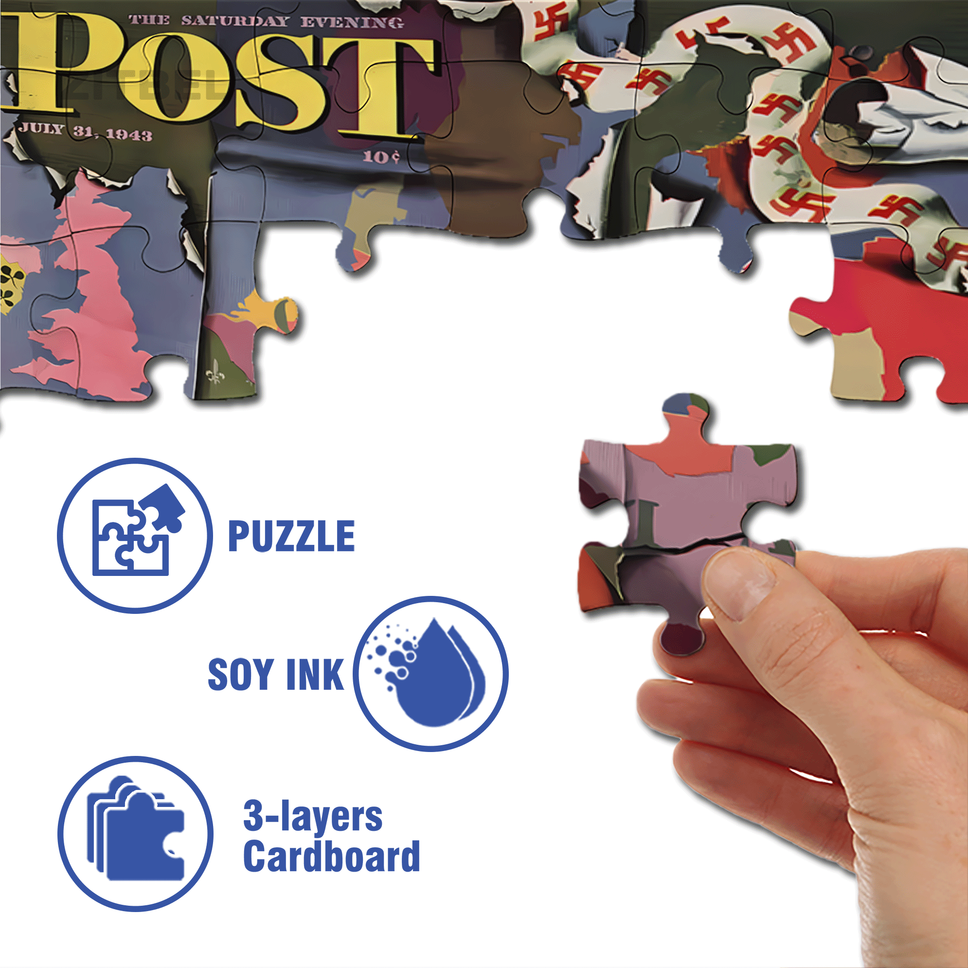 Frustration 500pcs/1000pcs Jigsaw Puzzle, Scratch-Resistant, Interactive Family Game & Brain-Boosting DIY Decor, Perfect for Halloween, Christmas & New Year Gifts, Family Puzzle Game