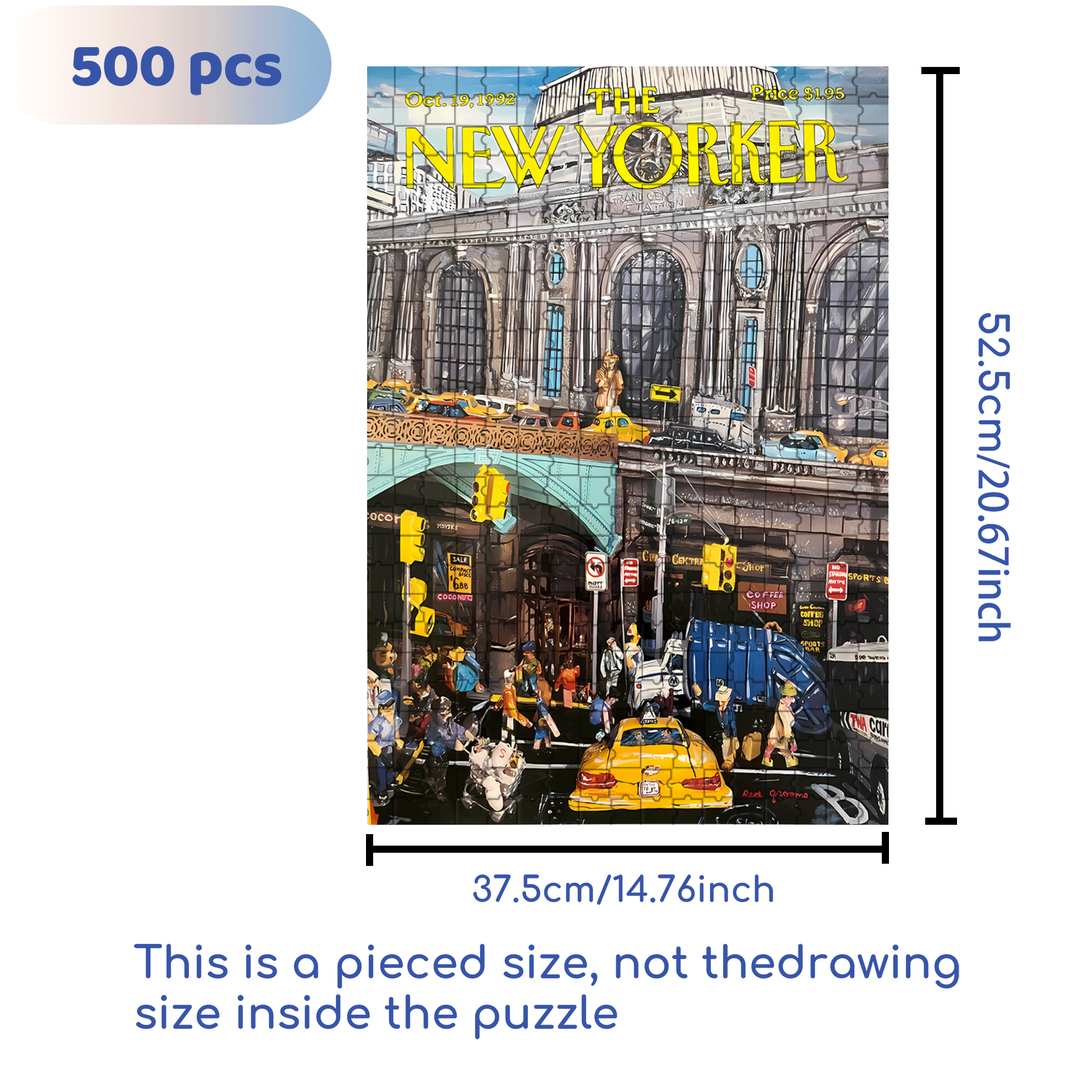 Garbage Truck 500pcs/1000pcs Jigsaw Puzzle, Scratch-Resistant, Interactive Family Game & Brain-Boosting DIY Decor, Perfect for Halloween, Christmas & New Year Gifts, Family Puzzle Game