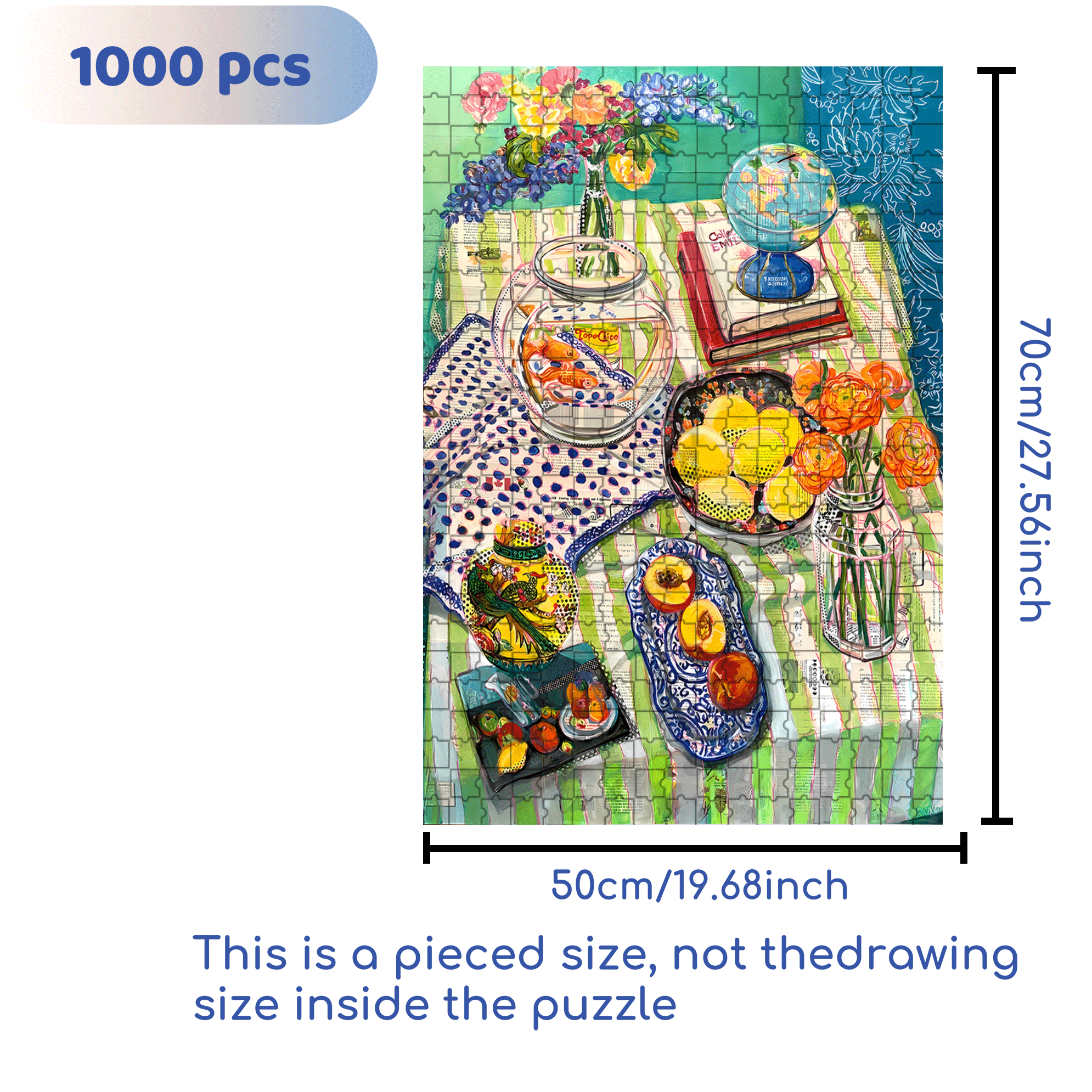 Good Mood 500pcs/1000pcs Jigsaw Puzzle, Scratch-Resistant, Interactive Family Game & Brain-Boosting DIY Decor, Perfect for Halloween, Christmas & New Year Gifts, Family Puzzle Game