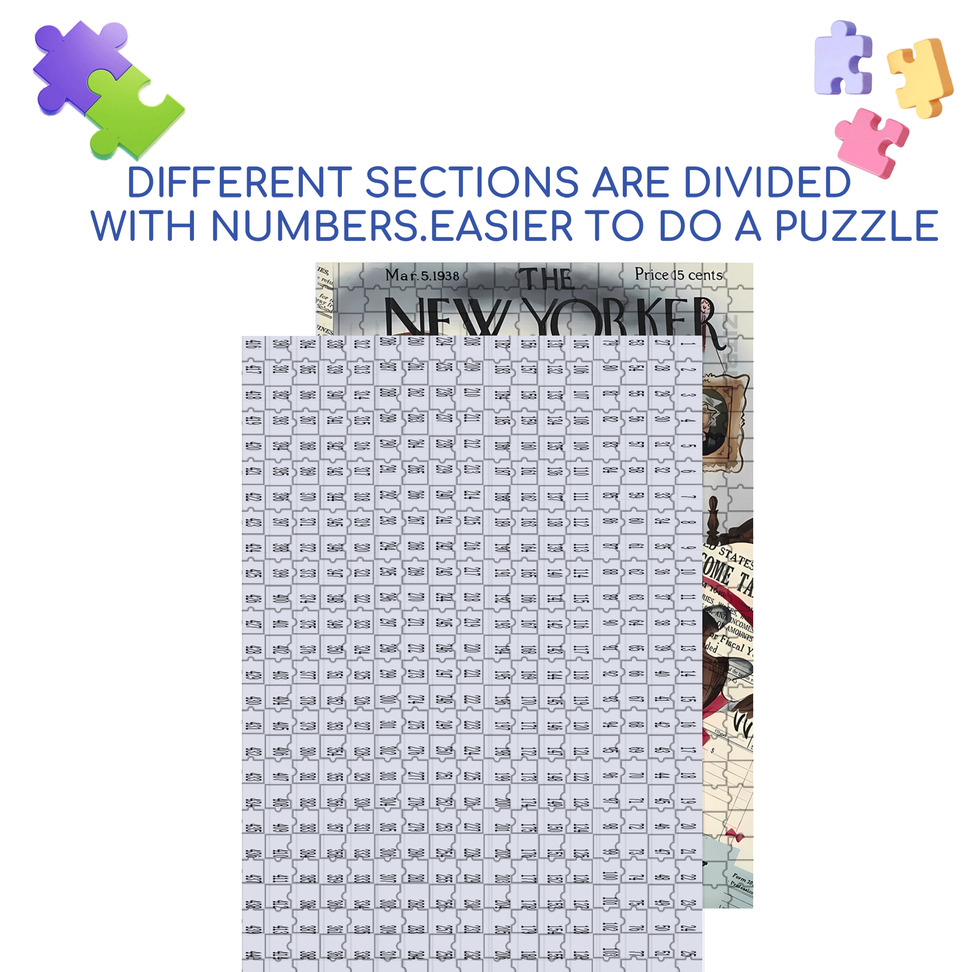 Grandma Wolf 500pcs/1000pcs Jigsaw Puzzle, Scratch-Resistant, Interactive Family Game & Brain-Boosting DIY Decor, Perfect for Halloween, Christmas & New Year Gifts, Family Puzzle Game