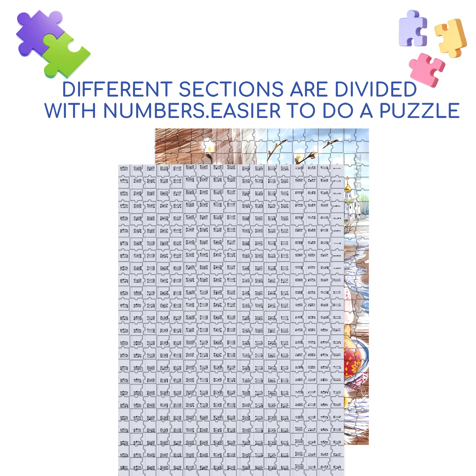 Happy Birthday, Little Chicken! 500pcs/1000pcs Jigsaw Puzzle, Scratch-Resistant, Interactive Family Game & Brain-Boosting DIY Decor, Perfect for Halloween, Christmas & New Year Gifts, Family Puzzle Game