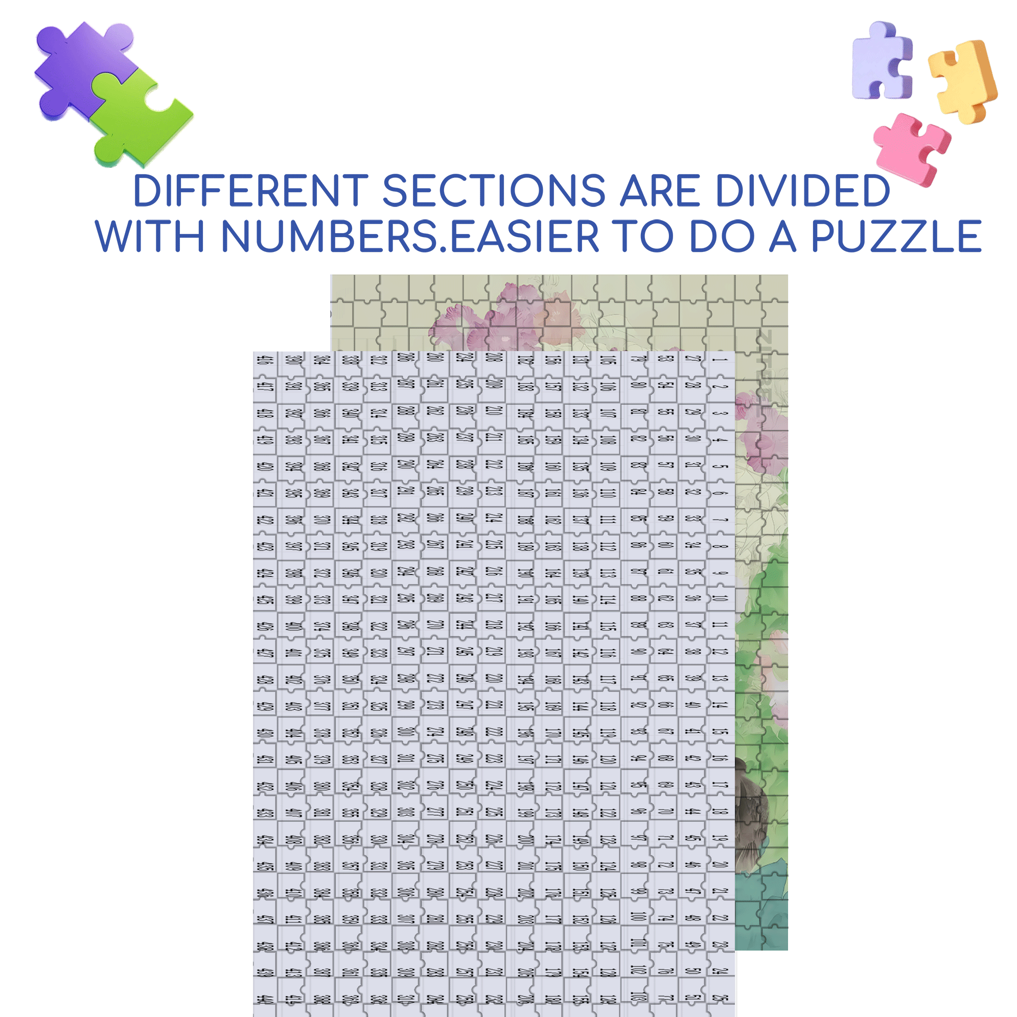 Joy Of Life 2 500pcs/1000pcs Jigsaw Puzzle, Scratch-Resistant, Interactive Family Game & Brain-Boosting DIY Decor, Perfect for Halloween, Christmas & New Year Gifts, Family Puzzle Game