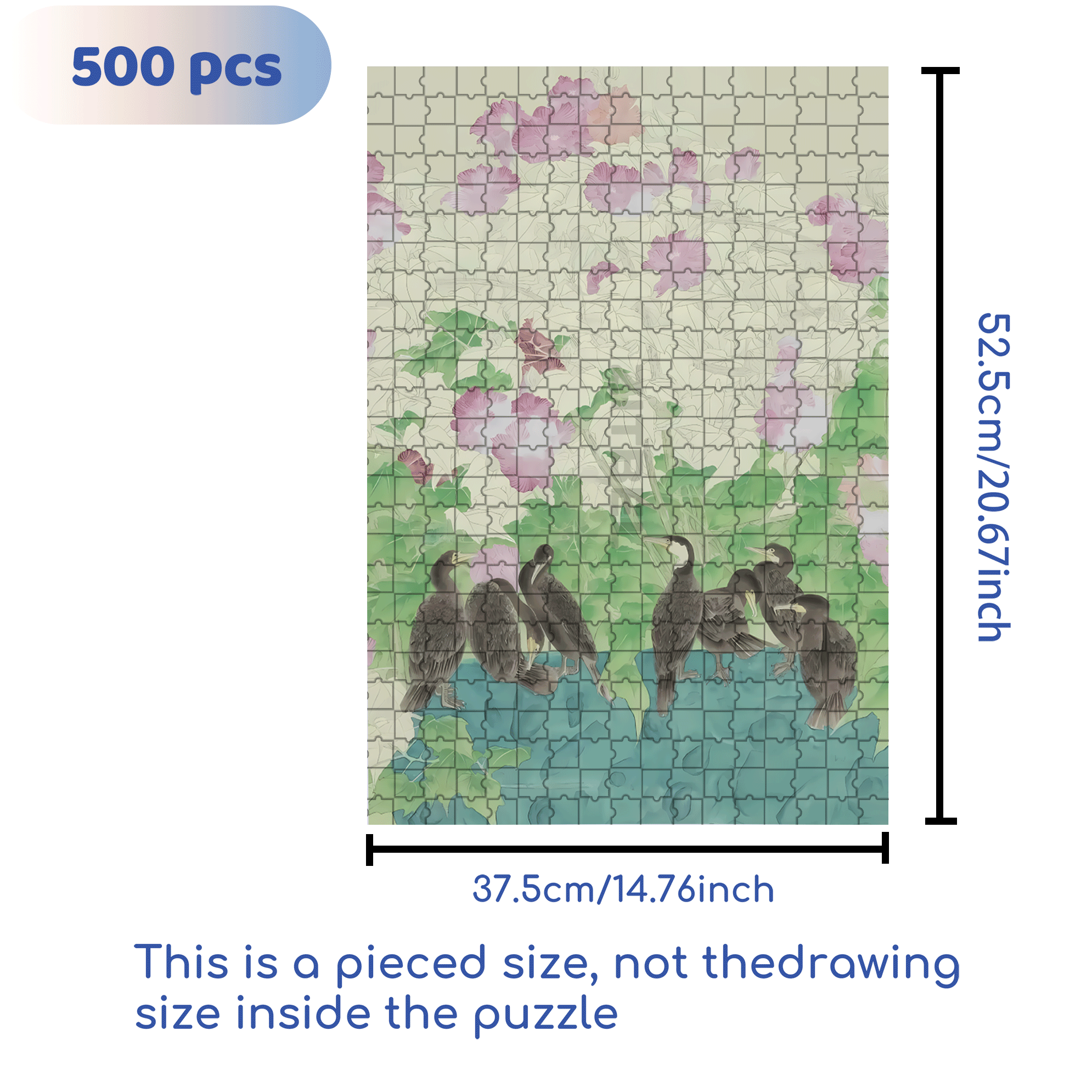 Joy Of Life 2 500pcs/1000pcs Jigsaw Puzzle, Scratch-Resistant, Interactive Family Game & Brain-Boosting DIY Decor, Perfect for Halloween, Christmas & New Year Gifts, Family Puzzle Game