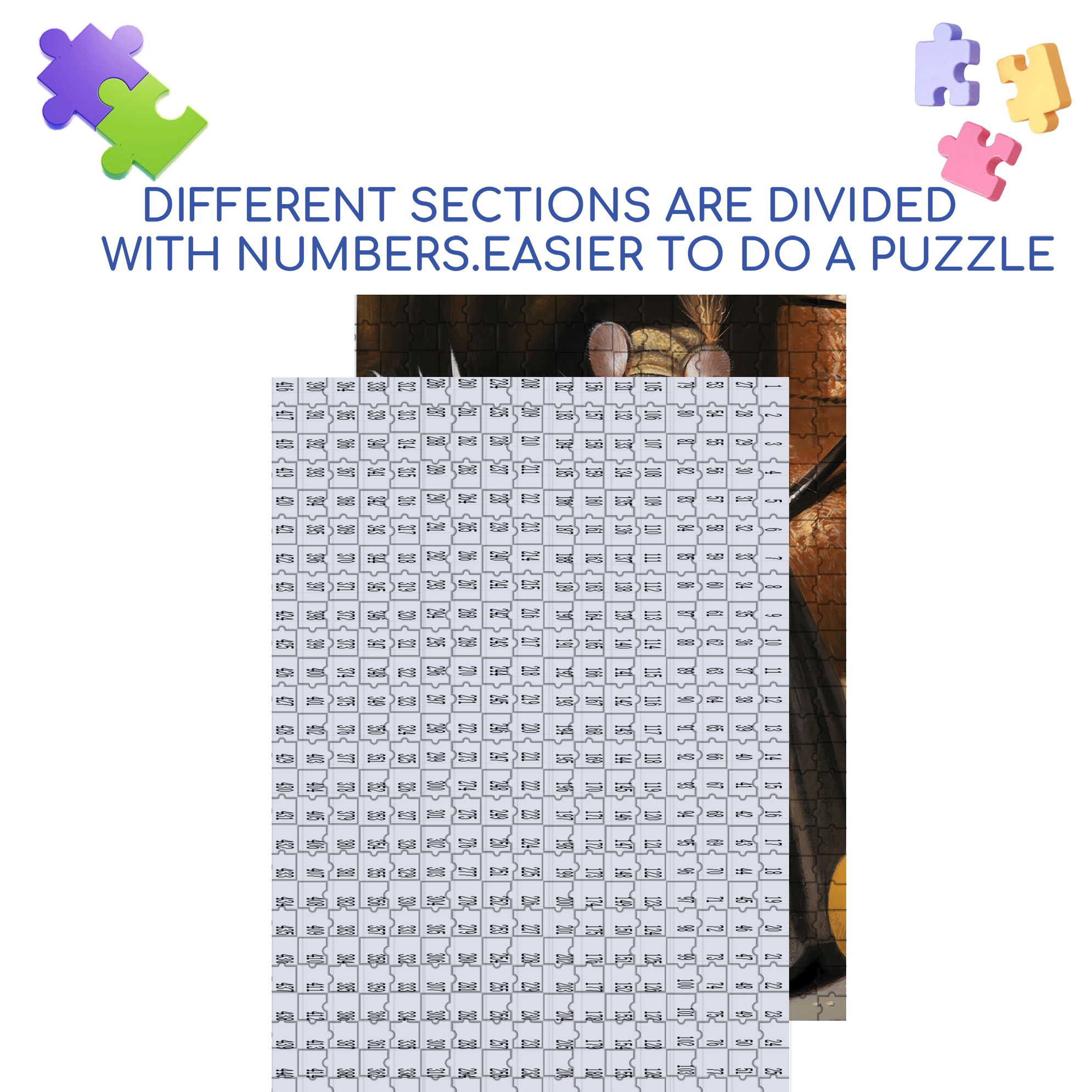 Lady Camembert 500pcs/1000pcs Jigsaw Puzzle, Scratch-Resistant, Interactive Family Game & Brain-Boosting DIY Decor, Perfect for Halloween, Christmas & New Year Gifts, Family Puzzle Game