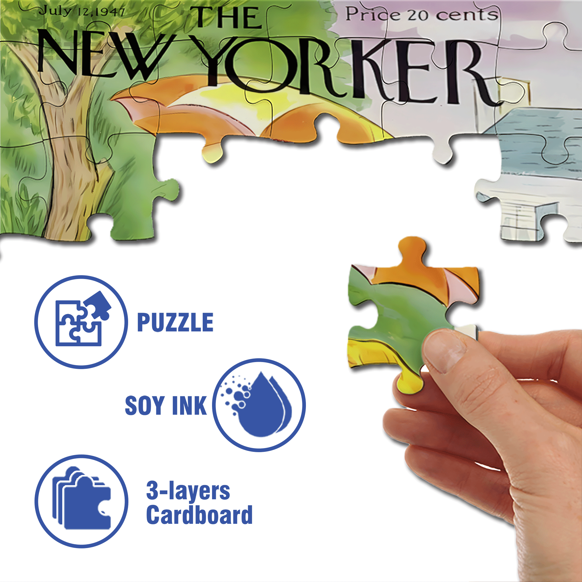 Learning The Tutorial 500pcs/1000pcs Jigsaw Puzzle, Scratch-Resistant, Interactive Family Game & Brain-Boosting DIY Decor, Perfect for Halloween, Christmas & New Year Gifts, Family Puzzle Game