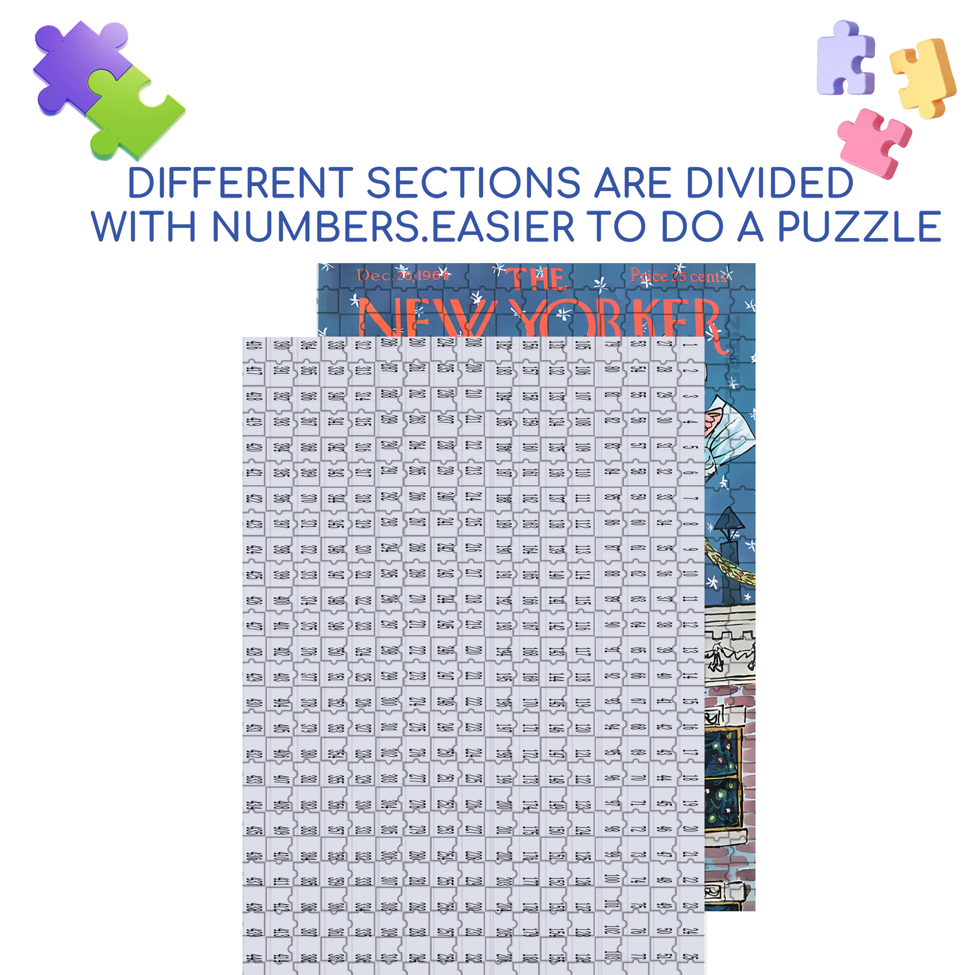 Lovely Angel 500pcs/1000pcs Jigsaw Puzzle, Scratch-Resistant, Interactive Family Game & Brain-Boosting DIY Decor, Perfect for Halloween, Christmas & New Year Gifts, Family Puzzle Game