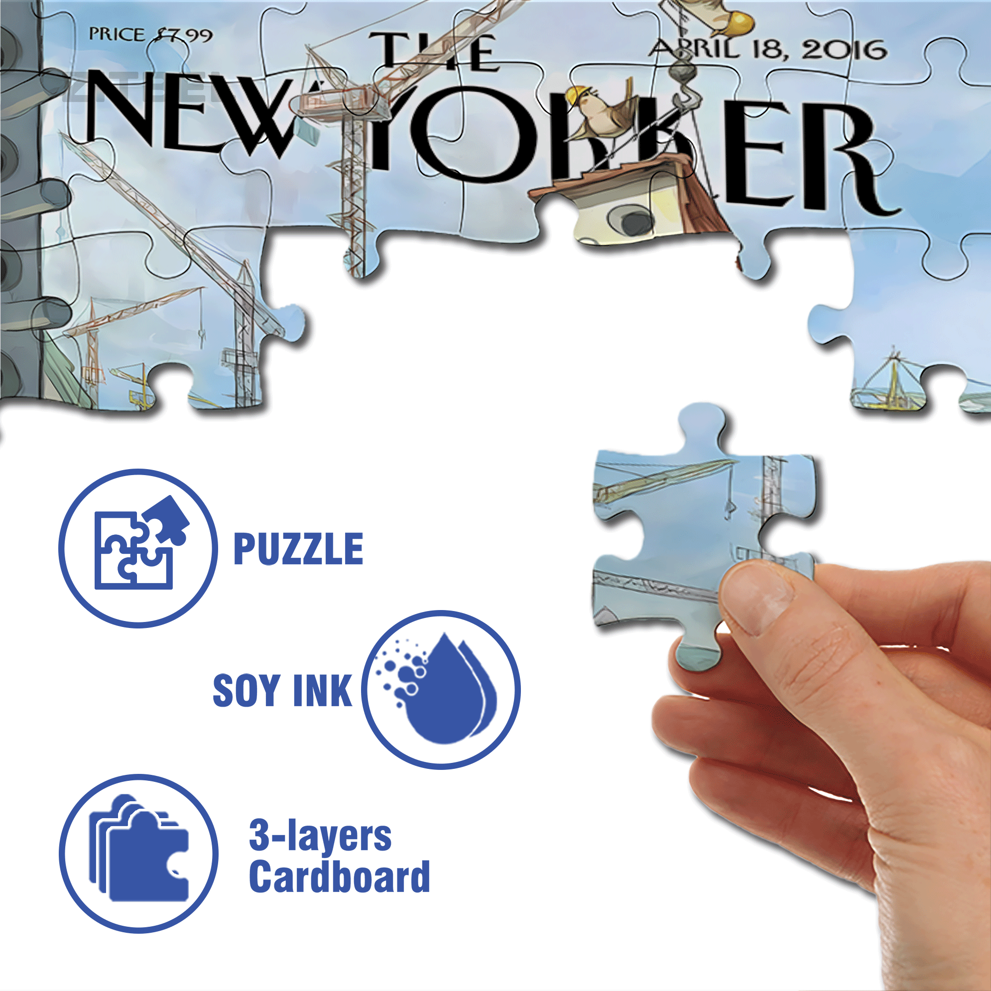 Luxury Coops 500pcs/1000pcs Jigsaw Puzzle, Scratch-Resistant, Interactive Family Game & Brain-Boosting DIY Decor, Perfect for Halloween, Christmas & New Year Gifts, Family Puzzle Game