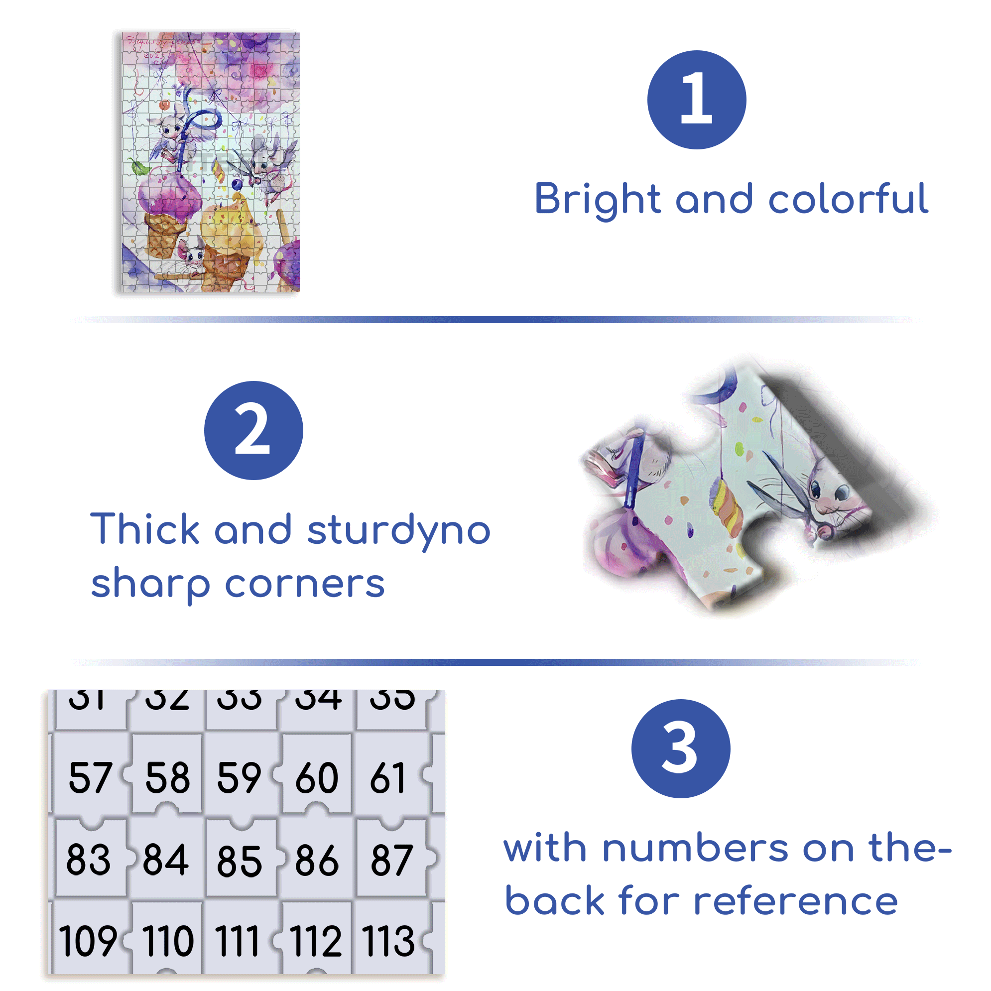 Mouse Angel 500pcs/1000pcs Jigsaw Puzzle, Scratch-Resistant, Interactive Family Game & Brain-Boosting DIY Decor, Perfect for Halloween, Christmas & New Year Gifts, Family Puzzle Game