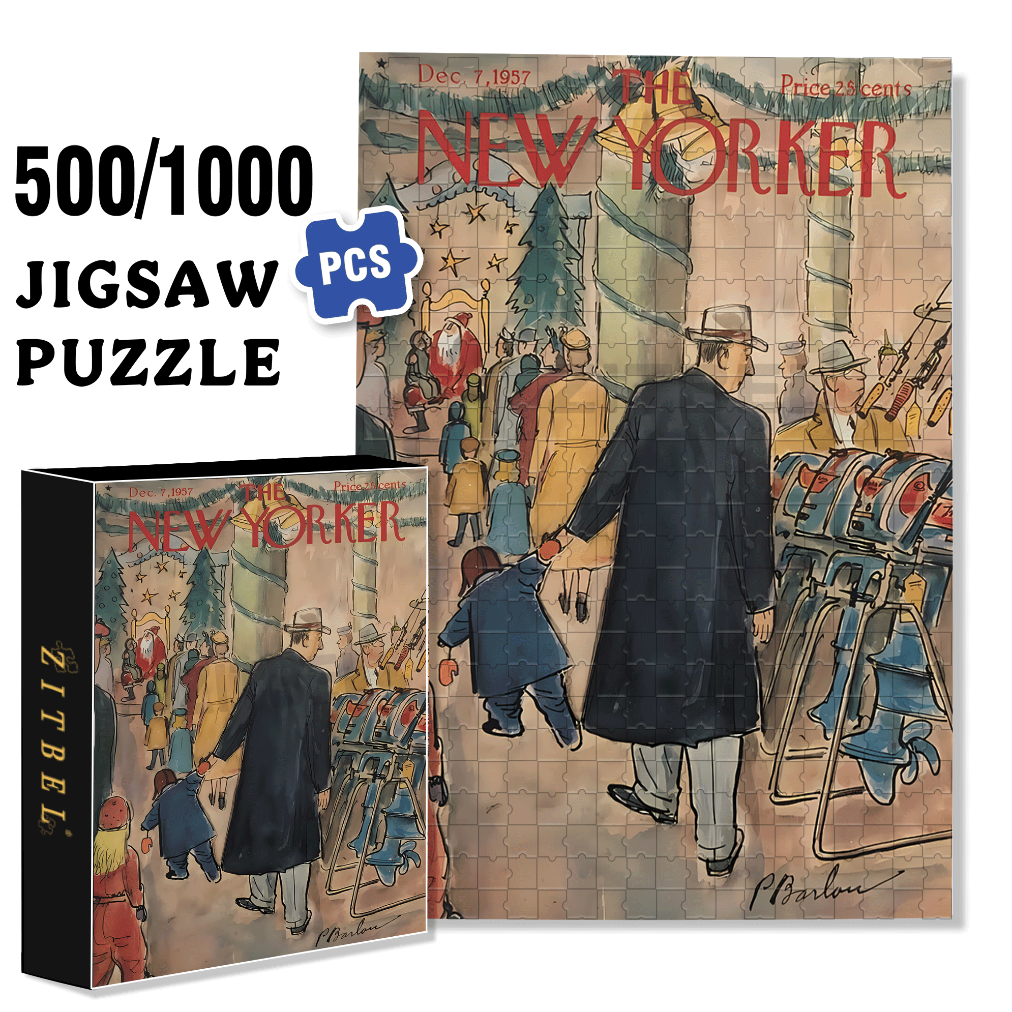 My Wish 500pcs/1000pcs Jigsaw Puzzle, Scratch-Resistant, Interactive Family Game & Brain-Boosting DIY Decor, Perfect for Halloween, Christmas & New Year Gifts, Family Puzzle Game