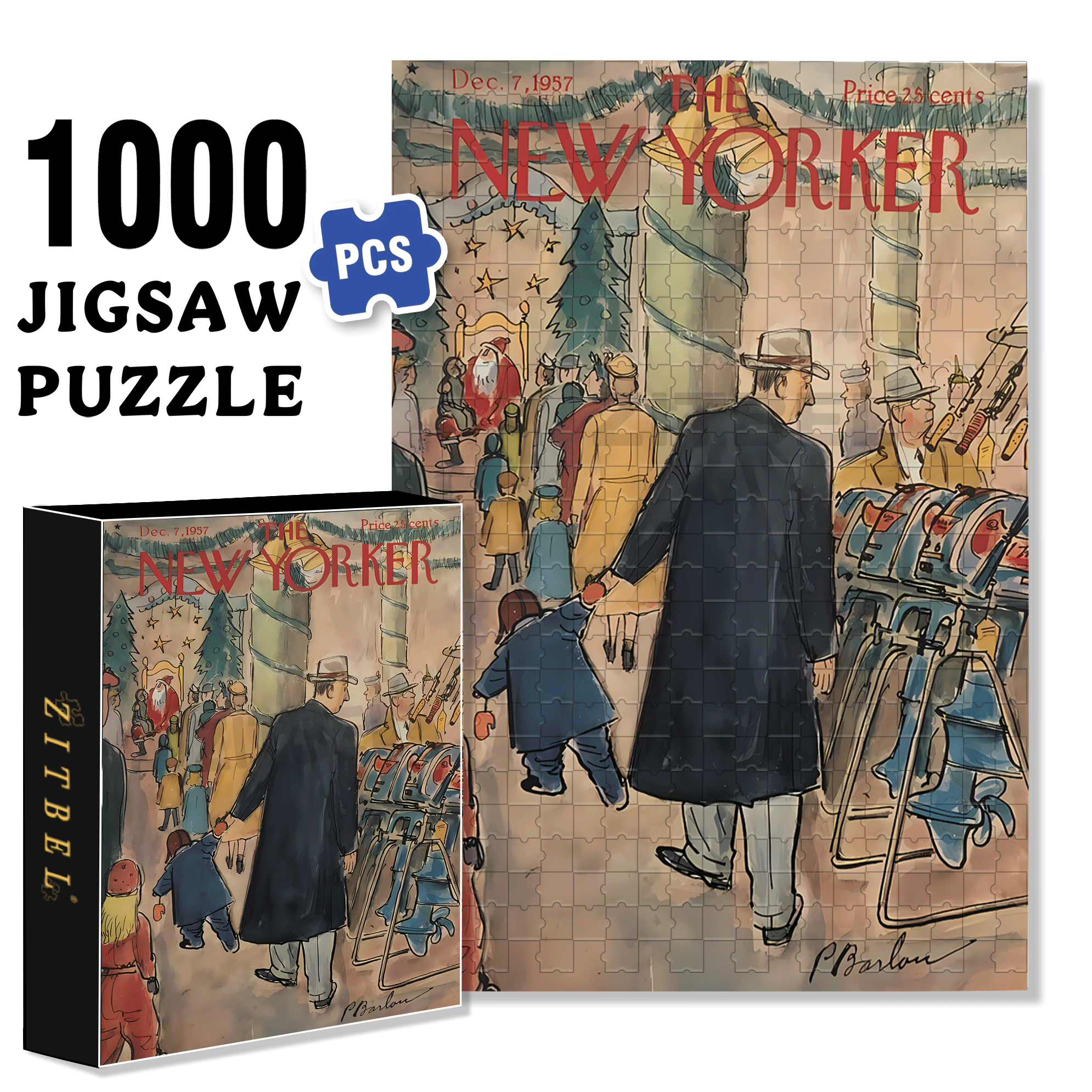 My Wish 500pcs/1000pcs Jigsaw Puzzle, Scratch-Resistant, Interactive Family Game & Brain-Boosting DIY Decor, Perfect for Halloween, Christmas & New Year Gifts, Family Puzzle Game