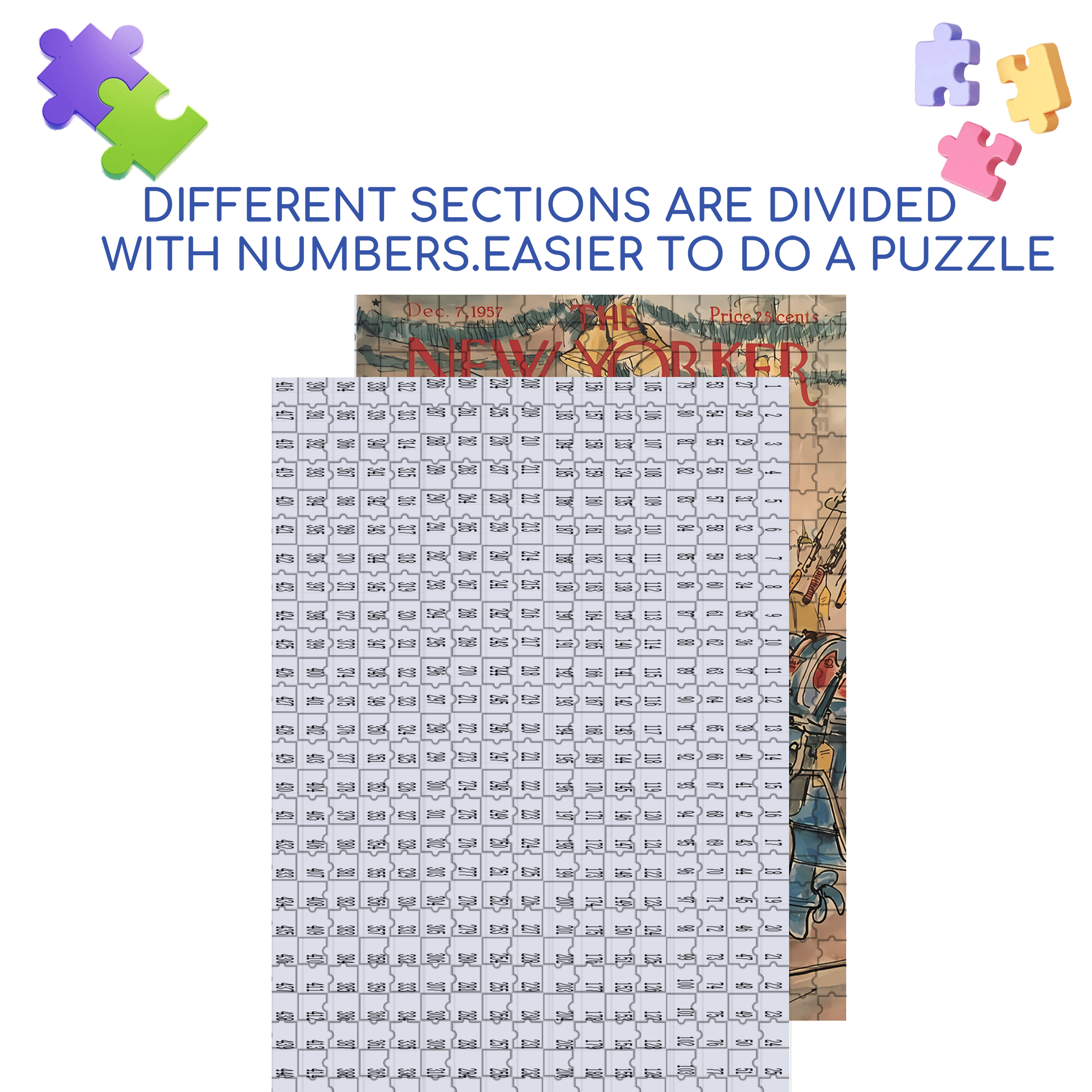 My Wish 500pcs/1000pcs Jigsaw Puzzle, Scratch-Resistant, Interactive Family Game & Brain-Boosting DIY Decor, Perfect for Halloween, Christmas & New Year Gifts, Family Puzzle Game
