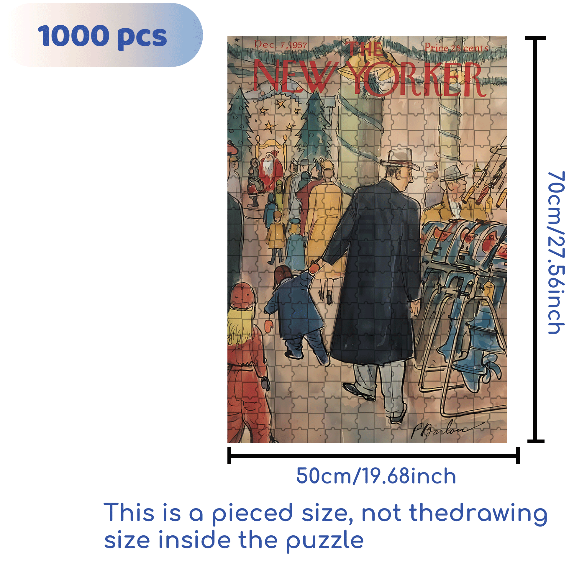 My Wish 500pcs/1000pcs Jigsaw Puzzle, Scratch-Resistant, Interactive Family Game & Brain-Boosting DIY Decor, Perfect for Halloween, Christmas & New Year Gifts, Family Puzzle Game
