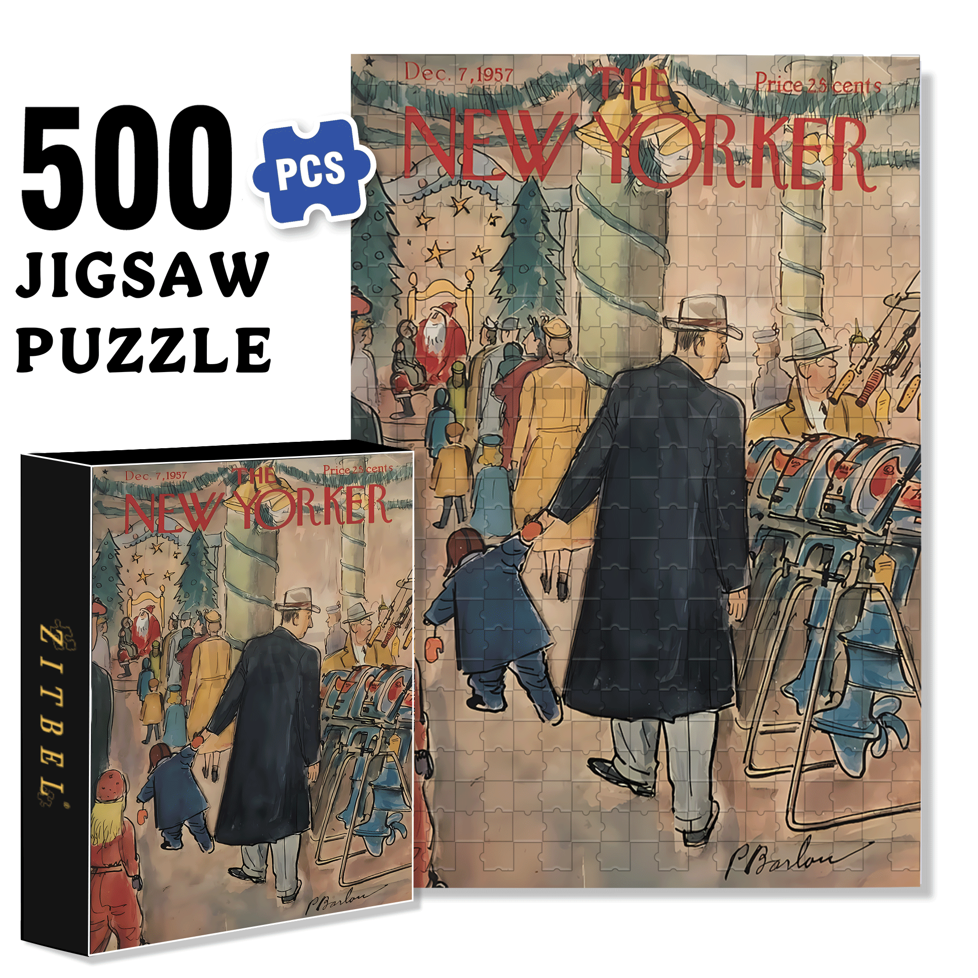 My Wish 500pcs/1000pcs Jigsaw Puzzle, Scratch-Resistant, Interactive Family Game & Brain-Boosting DIY Decor, Perfect for Halloween, Christmas & New Year Gifts, Family Puzzle Game