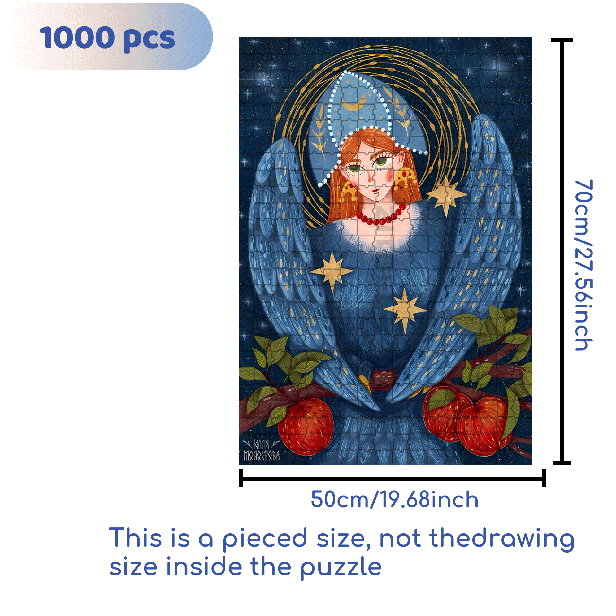 Mythological Stories 500pcs/1000pcs Jigsaw Puzzle, Scratch-Resistant, Interactive Family Game & Brain-Boosting DIY Decor, Perfect for Halloween, Christmas & New Year Gifts, Family Puzzle Game