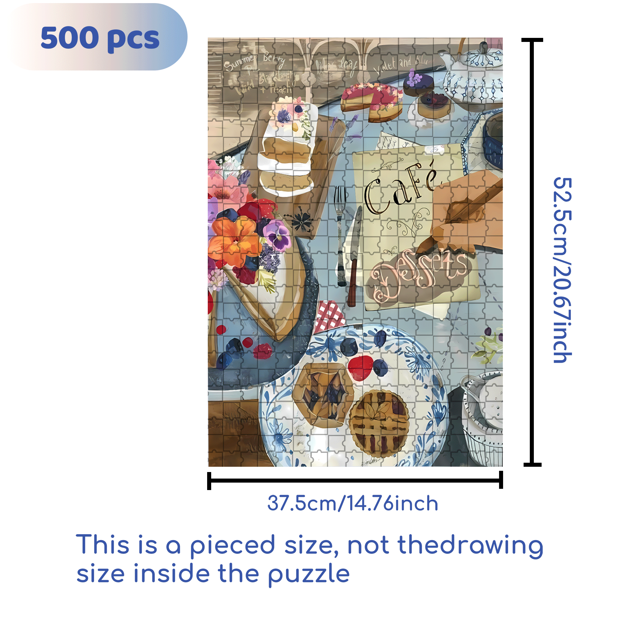 Nature Morte 500pcs/1000pcs Jigsaw Puzzle, Scratch-Resistant, Interactive Family Game & Brain-Boosting DIY Decor, Perfect for Halloween, Christmas & New Year Gifts, Family Puzzle Game