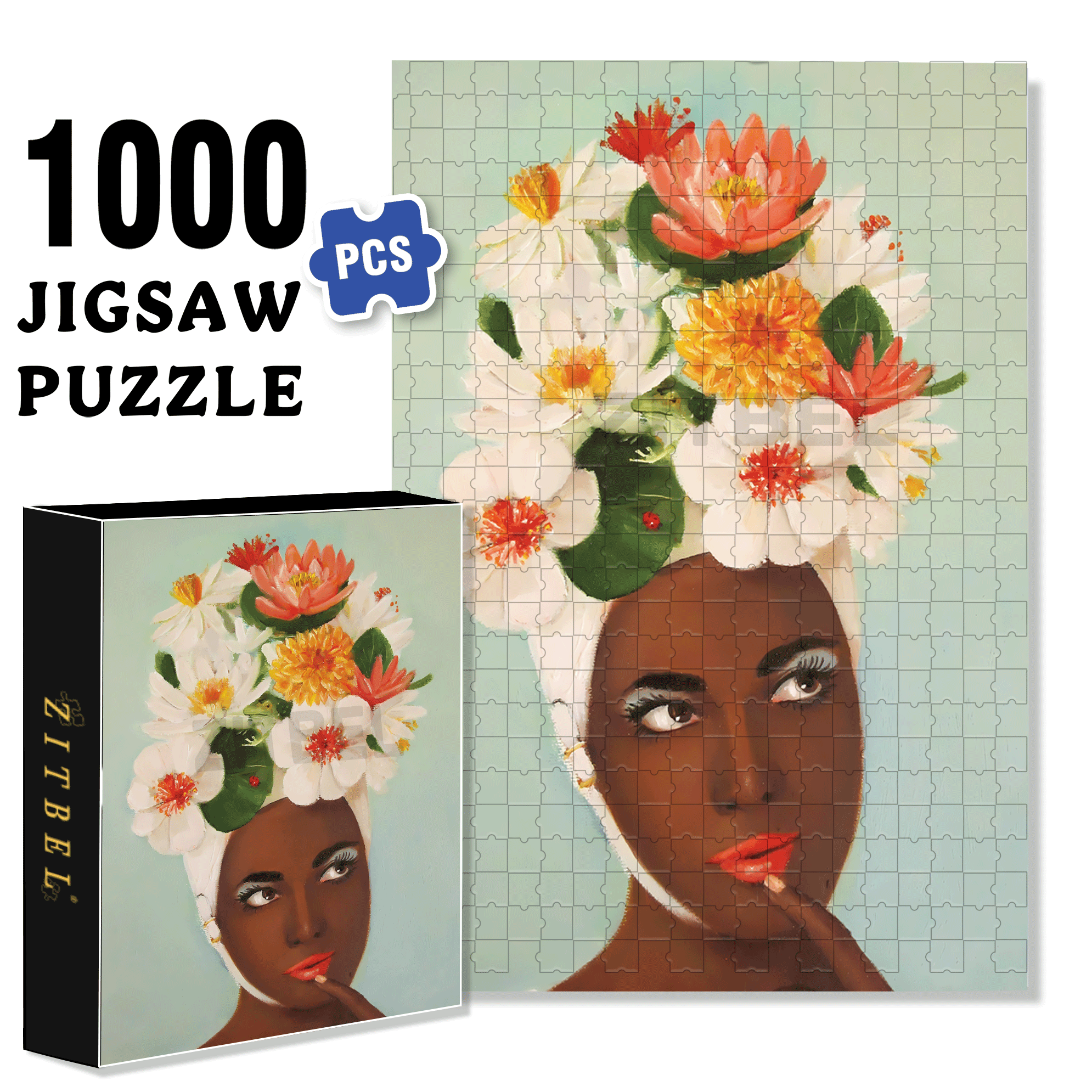 New Swim Cap 500pcs/1000pcs Jigsaw Puzzle, Scratch-Resistant, Interactive Family Game & Brain-Boosting DIY Decor, Perfect for Halloween, Christmas & New Year Gifts, Family Puzzle Game