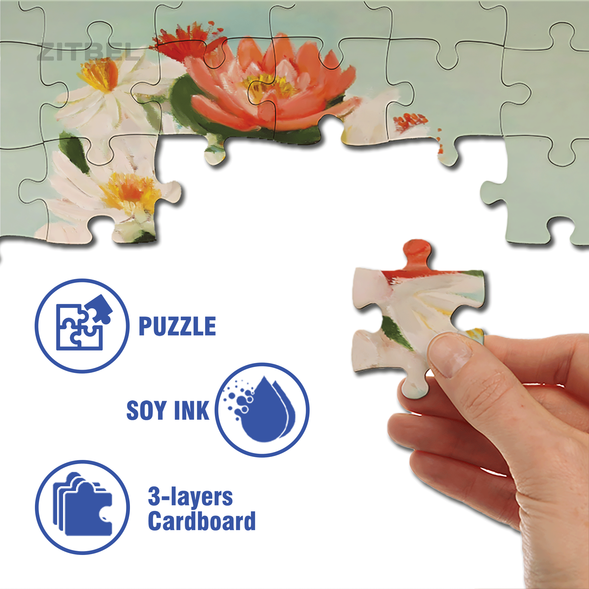New Swim Cap 500pcs/1000pcs Jigsaw Puzzle, Scratch-Resistant, Interactive Family Game & Brain-Boosting DIY Decor, Perfect for Halloween, Christmas & New Year Gifts, Family Puzzle Game