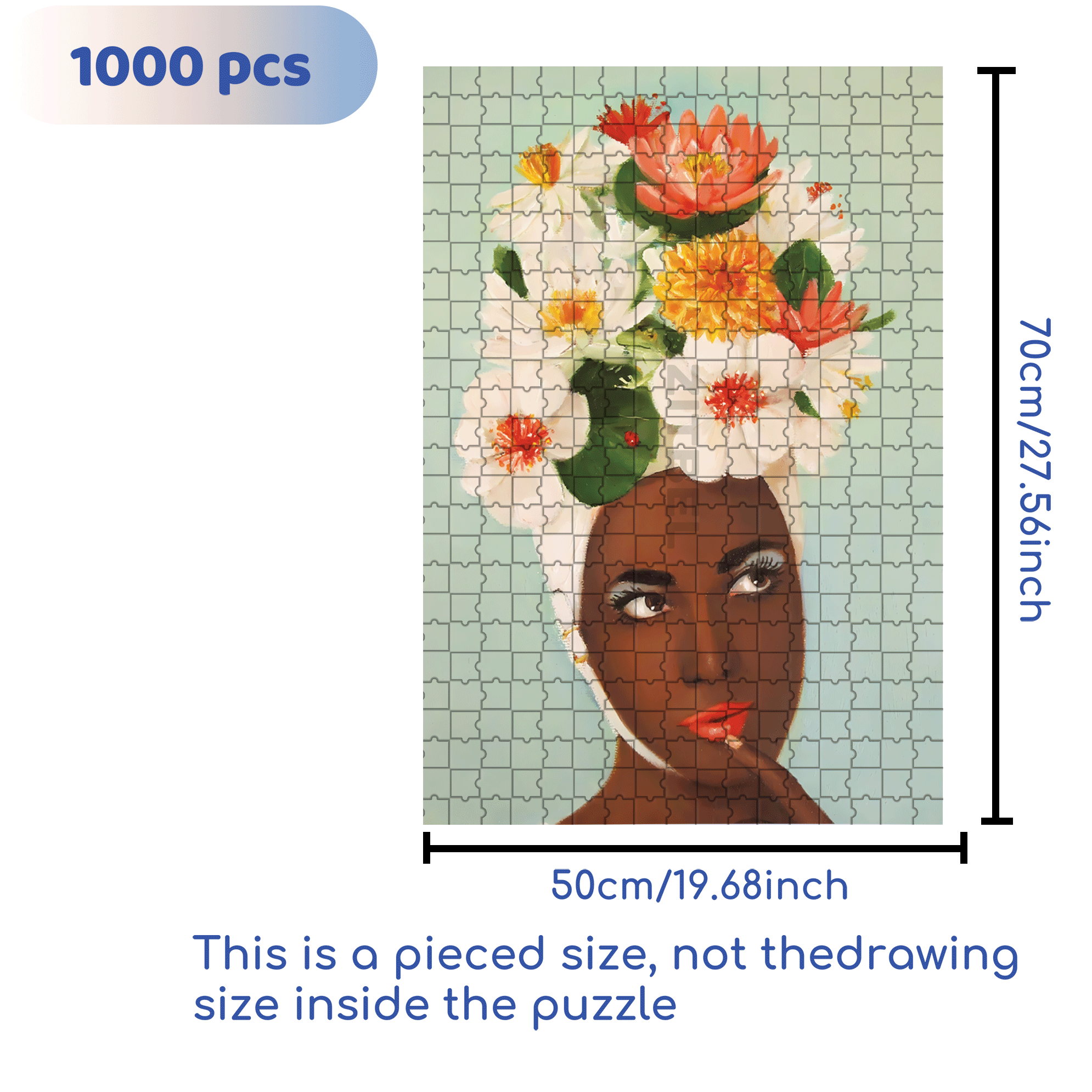 New Swim Cap 500pcs/1000pcs Jigsaw Puzzle, Scratch-Resistant, Interactive Family Game & Brain-Boosting DIY Decor, Perfect for Halloween, Christmas & New Year Gifts, Family Puzzle Game
