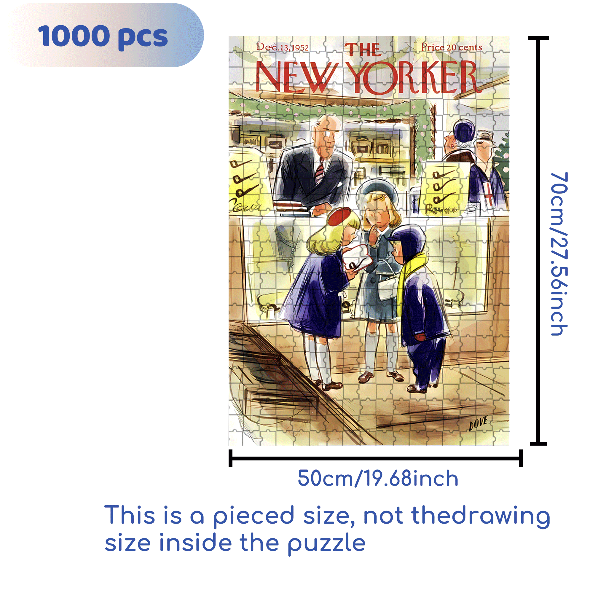 Pipe 500pcs/1000pcs Jigsaw Puzzle, Scratch-Resistant, Interactive Family Game & Brain-Boosting DIY Decor, Perfect for Halloween, Christmas & New Year Gifts, Family Puzzle Game