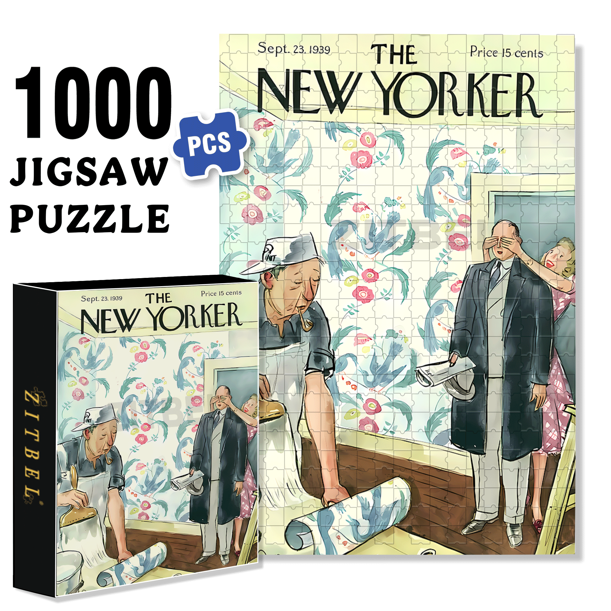 Surprise 500pcs/1000pcs Jigsaw Puzzle, Scratch-Resistant, Interactive Family Game & Brain-Boosting DIY Decor, Perfect for Halloween, Christmas & New Year Gifts, Family Puzzle Game