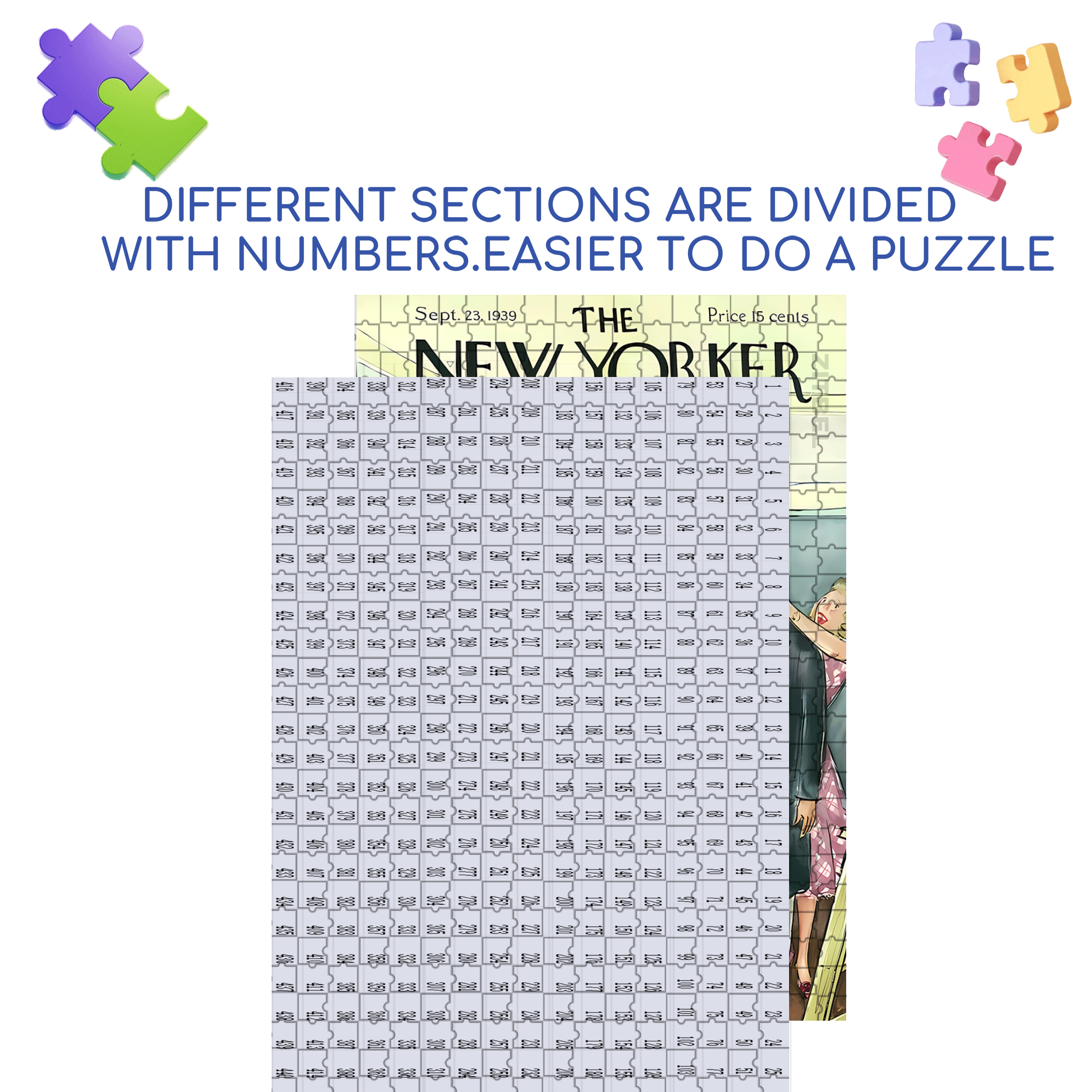 Surprise 500pcs/1000pcs Jigsaw Puzzle, Scratch-Resistant, Interactive Family Game & Brain-Boosting DIY Decor, Perfect for Halloween, Christmas & New Year Gifts, Family Puzzle Game