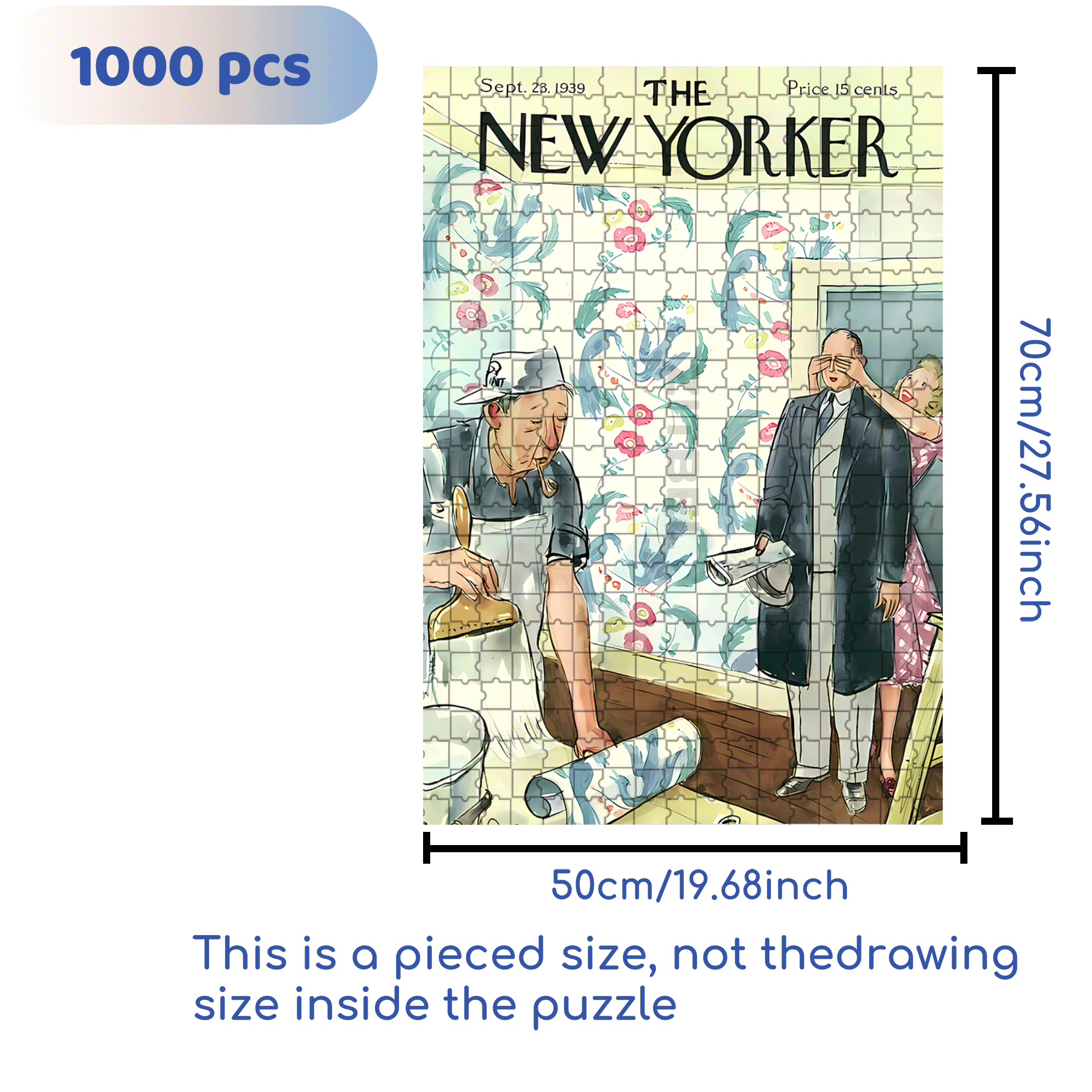 Surprise 500pcs/1000pcs Jigsaw Puzzle, Scratch-Resistant, Interactive Family Game & Brain-Boosting DIY Decor, Perfect for Halloween, Christmas & New Year Gifts, Family Puzzle Game