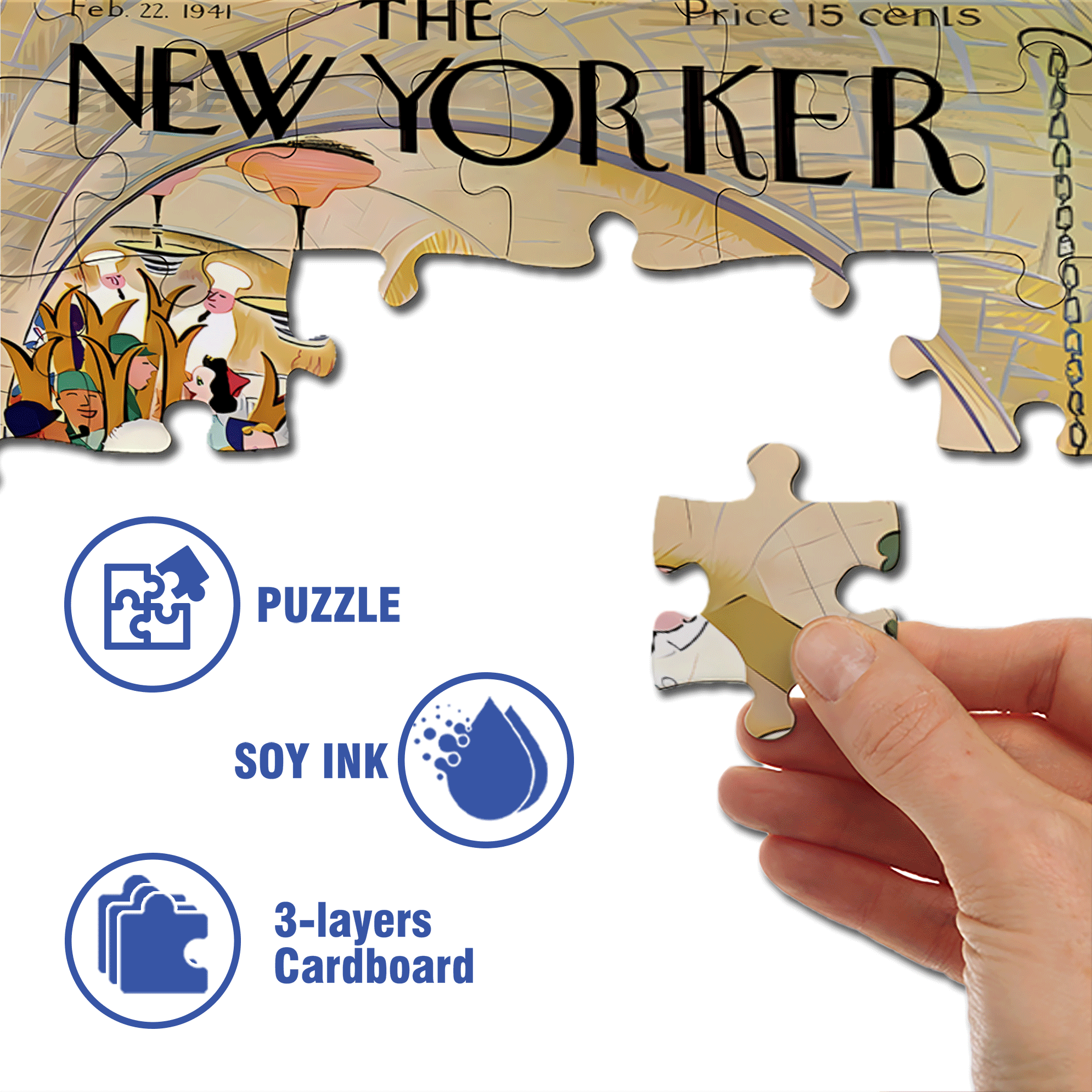 Tourist Restaurant 500pcs/1000pcs Jigsaw Puzzle, Scratch-Resistant, Interactive Family Game & Brain-Boosting DIY Decor, Perfect for Halloween, Christmas & New Year Gifts, Family Puzzle Game
