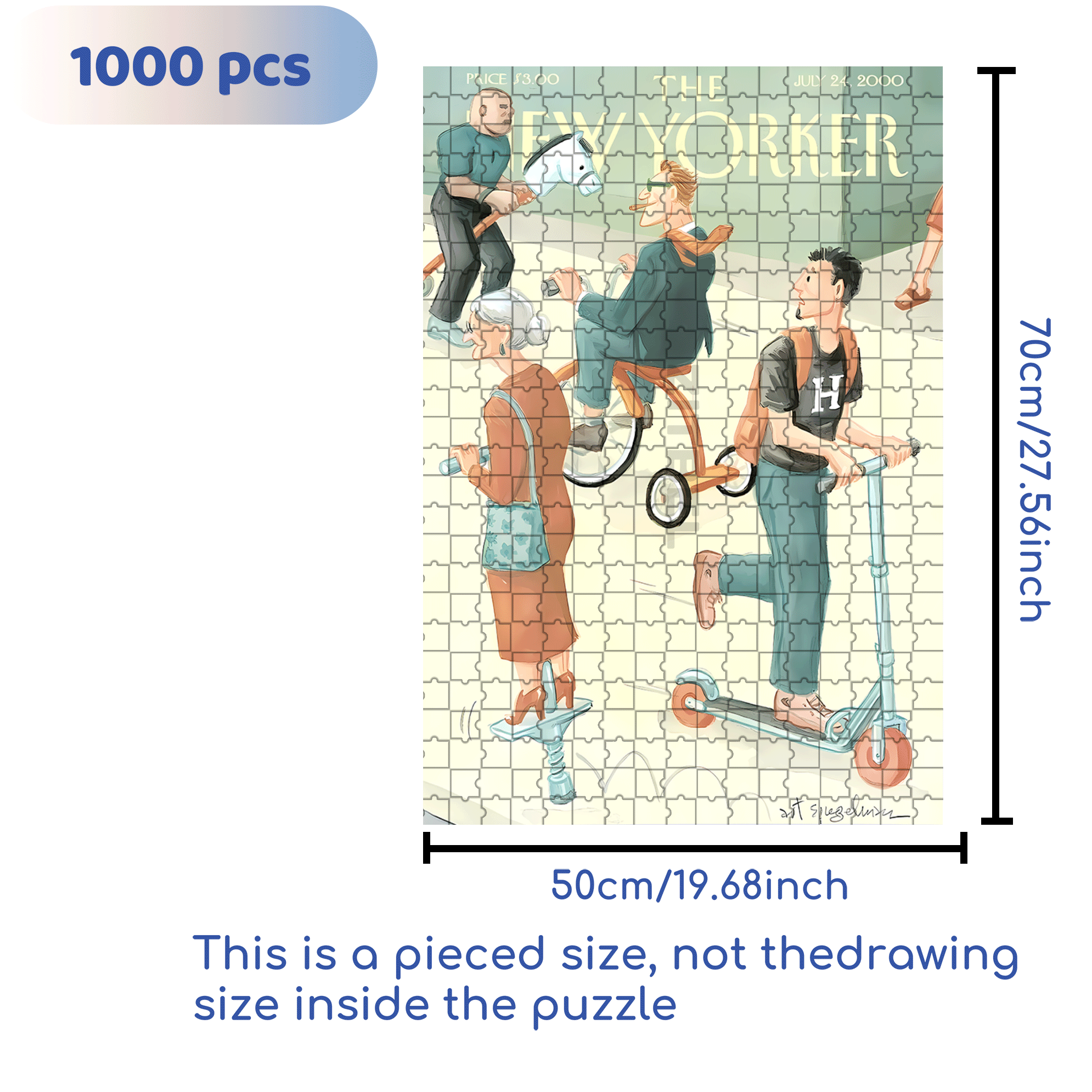 Transportation 500pcs/1000pcs Jigsaw Puzzle, Scratch-Resistant, Interactive Family Game & Brain-Boosting DIY Decor, Perfect for Halloween, Christmas & New Year Gifts, Family Puzzle Game