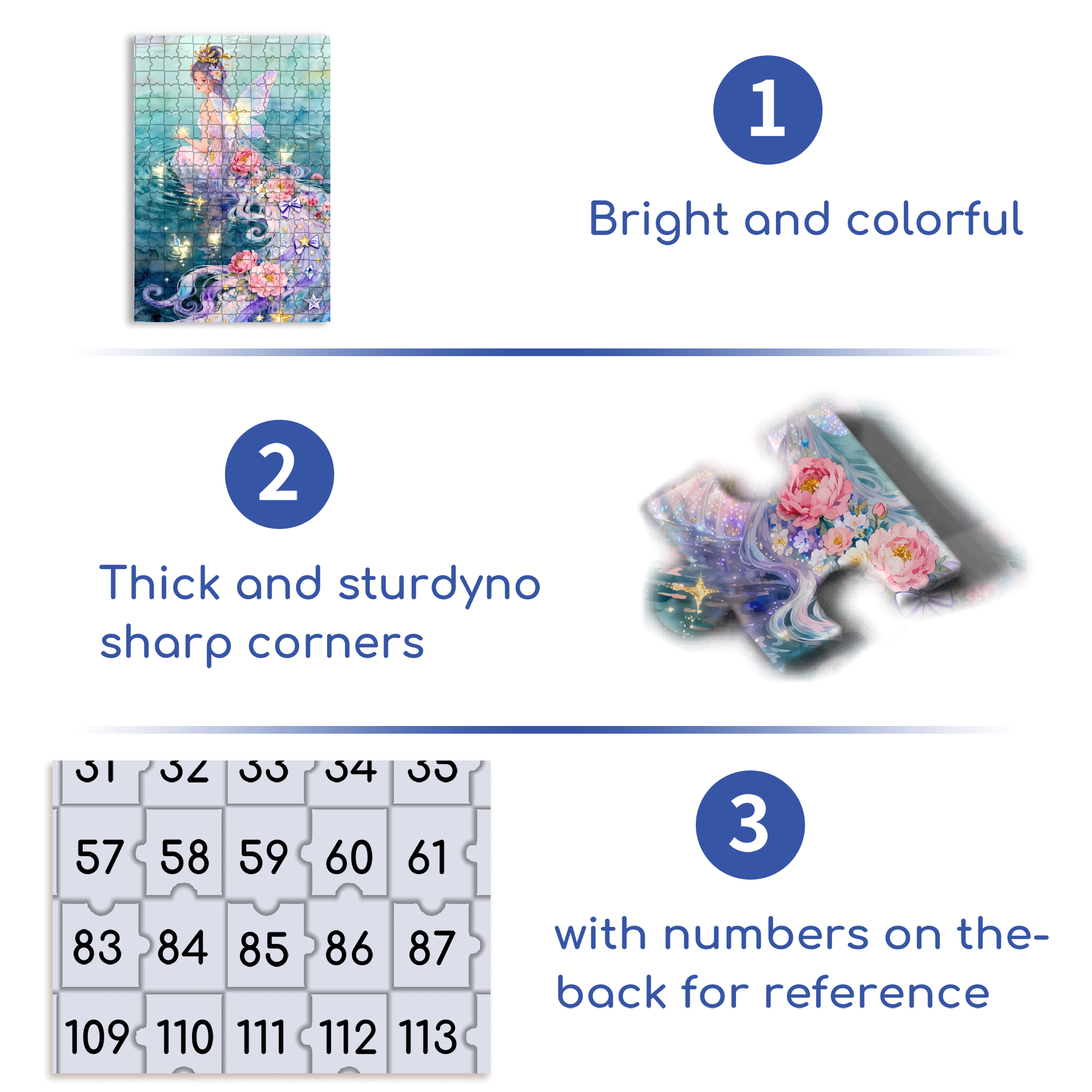 Water Fairy 500pcs/1000pcs Jigsaw Puzzle, Scratch-Resistant, Interactive Family Game & Brain-Boosting DIY Decor, Perfect for Halloween, Christmas & New Year Gifts, Family Puzzle Game