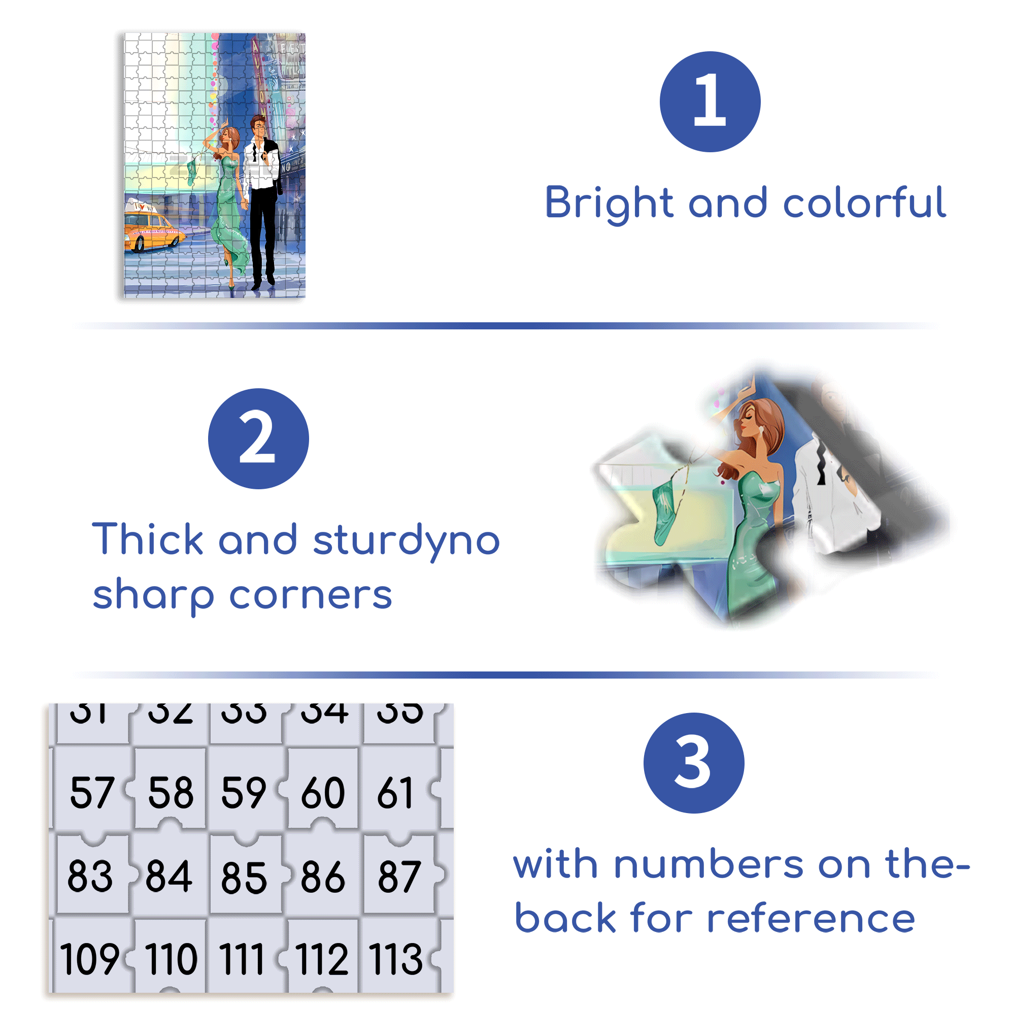 A Perfect Match 500pcs/1000pcs Jigsaw Puzzle, Scratch-Resistant, Interactive Family Game & Brain-Boosting DIY Decor, Perfect for Halloween, Christmas & New Year Gifts, Family Puzzle Game