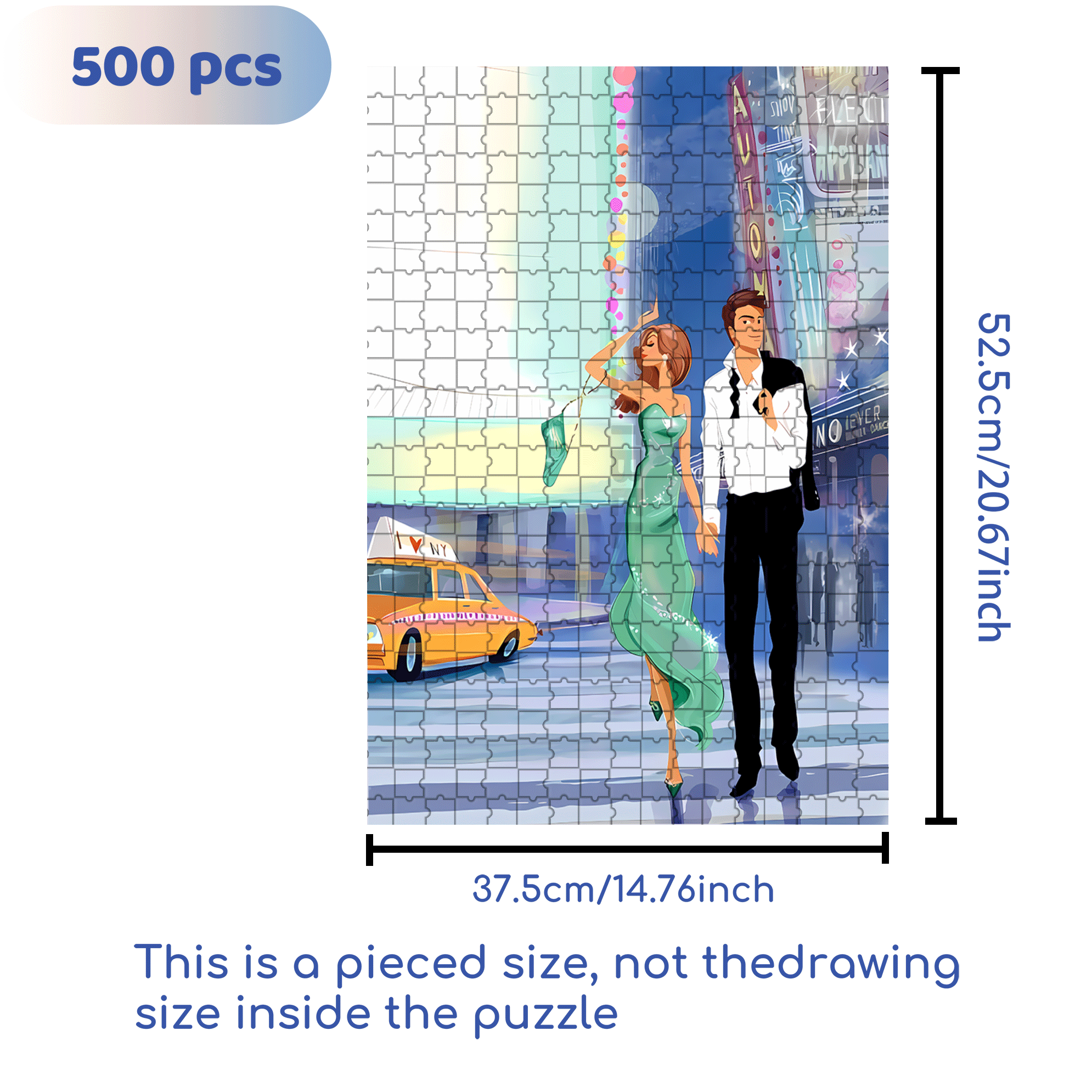 A Perfect Match 500pcs/1000pcs Jigsaw Puzzle, Scratch-Resistant, Interactive Family Game & Brain-Boosting DIY Decor, Perfect for Halloween, Christmas & New Year Gifts, Family Puzzle Game
