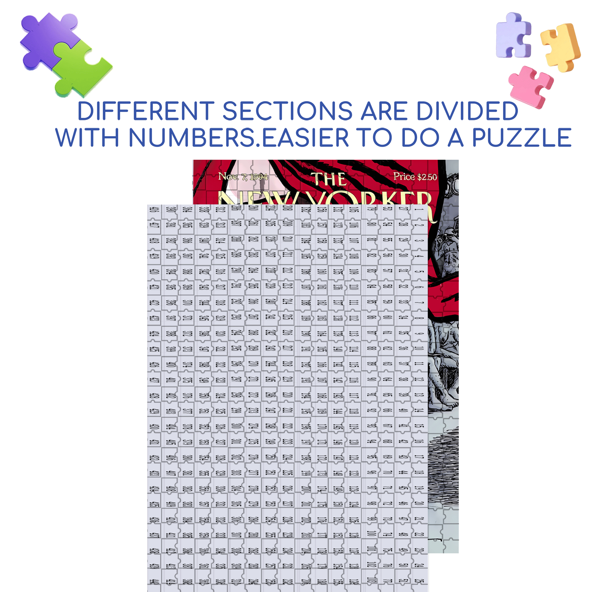 All Eyes 500pcs/1000pcs Jigsaw Puzzle, Scratch-Resistant, Interactive Family Game & Brain-Boosting DIY Decor, Perfect for Halloween, Christmas & New Year Gifts, Family Puzzle Game