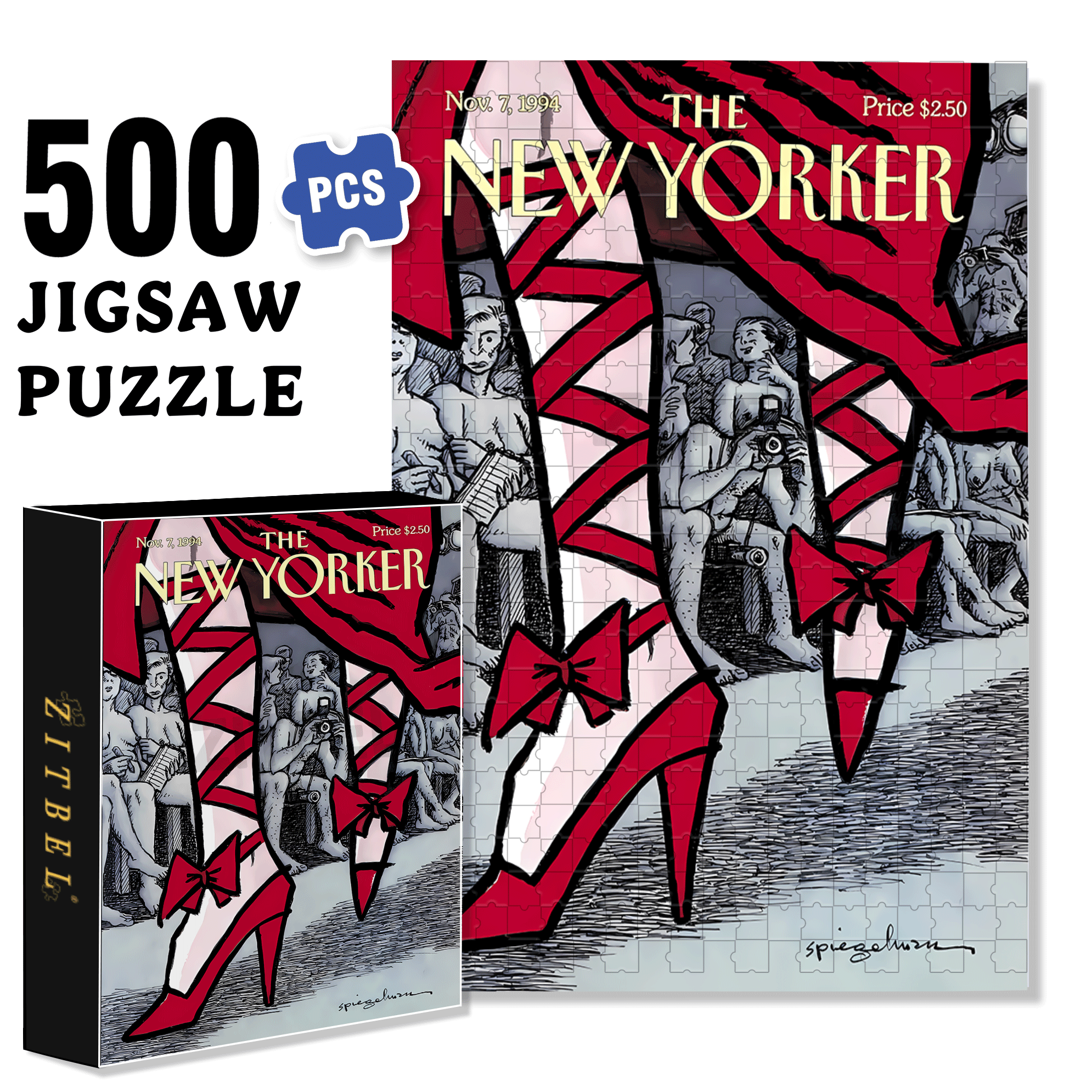 All Eyes 500pcs/1000pcs Jigsaw Puzzle, Scratch-Resistant, Interactive Family Game & Brain-Boosting DIY Decor, Perfect for Halloween, Christmas & New Year Gifts, Family Puzzle Game