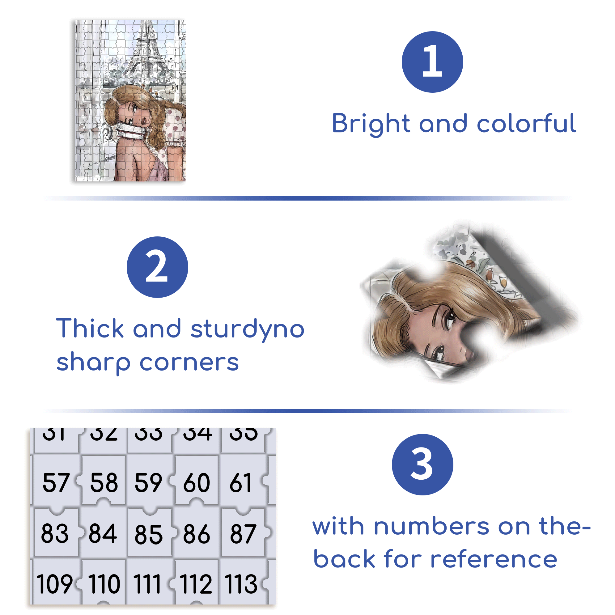Christina 500pcs/1000pcs Jigsaw Puzzle, Scratch-Resistant, Interactive Family Game & Brain-Boosting DIY Decor, Perfect for Halloween, Christmas & New Year Gifts, Family Puzzle Game