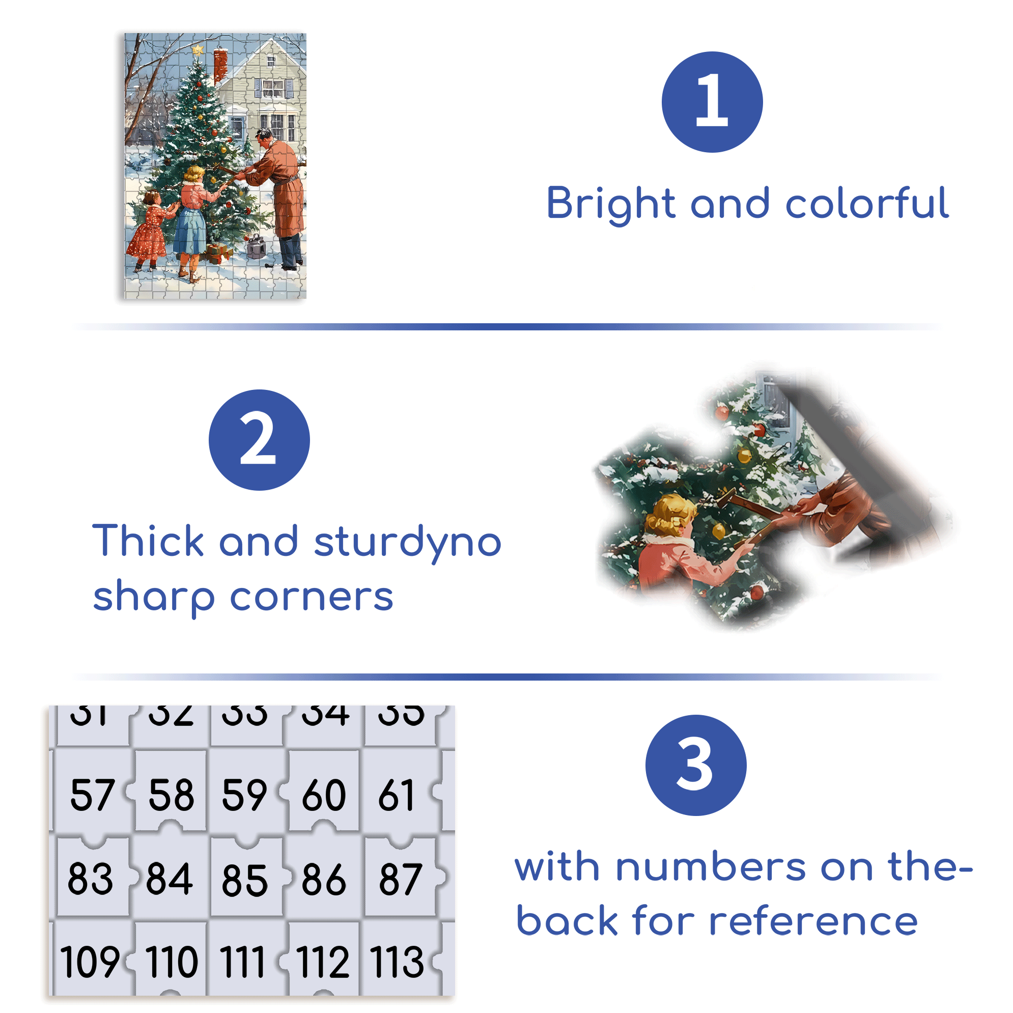 Christmas Eve 2 500pcs/1000pcs Jigsaw Puzzle, Scratch-Resistant, Interactive Family Game & Brain-Boosting DIY Decor, Perfect for Halloween, Christmas & New Year Gifts, Family Puzzle Game