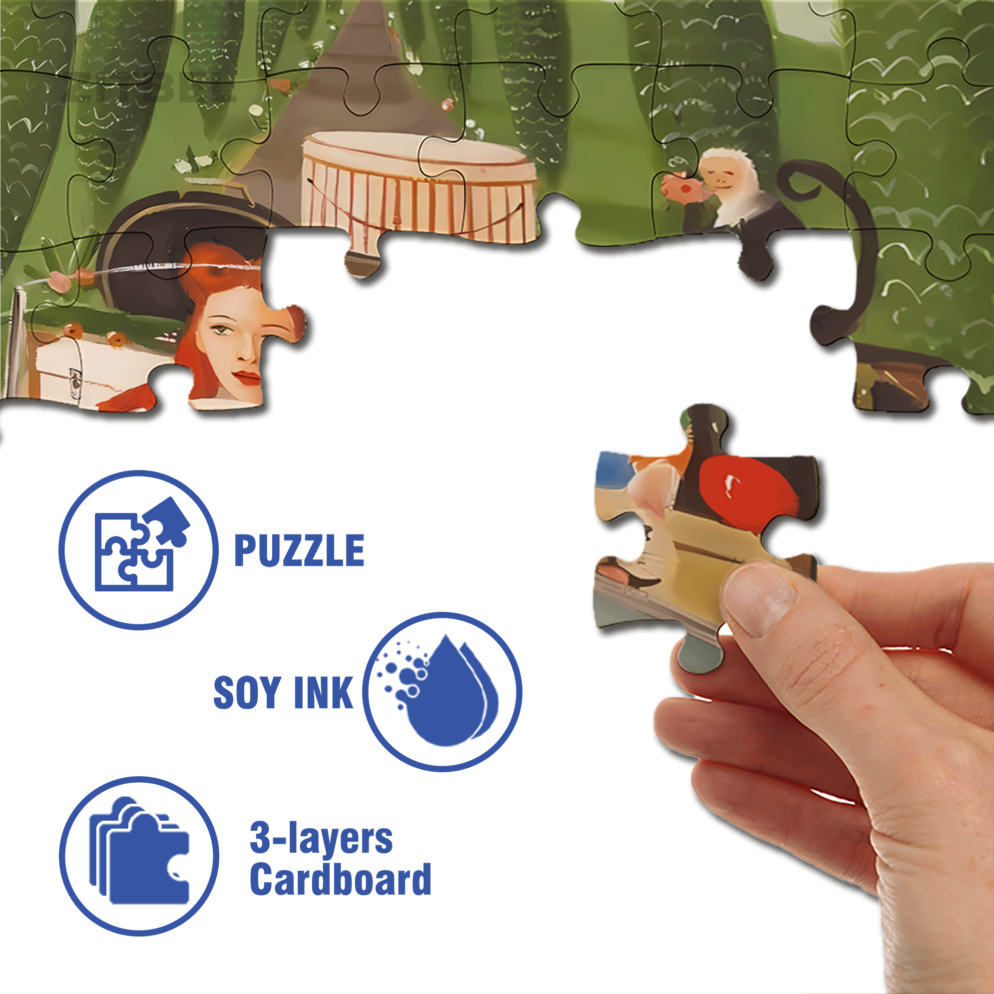 Driving A Car 500pcs/1000pcs Jigsaw Puzzle, Scratch-Resistant, Interactive Family Game & Brain-Boosting DIY Decor, Perfect for Halloween, Christmas & New Year Gifts, Family Puzzle Game