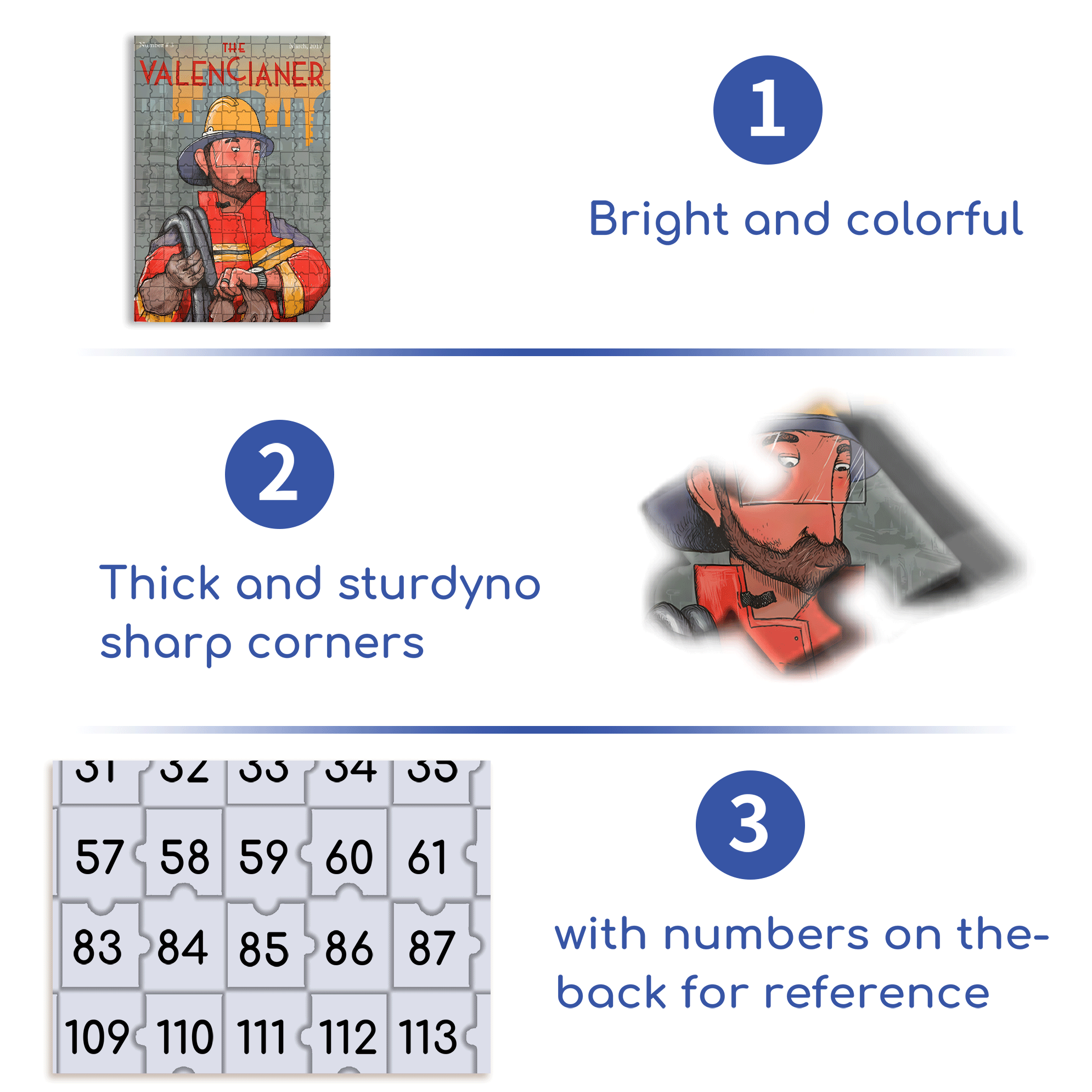 Firefighters 500pcs/1000pcs Jigsaw Puzzle, Scratch-Resistant, Interactive Family Game & Brain-Boosting DIY Decor, Perfect for Halloween, Christmas & New Year Gifts, Family Puzzle Game
