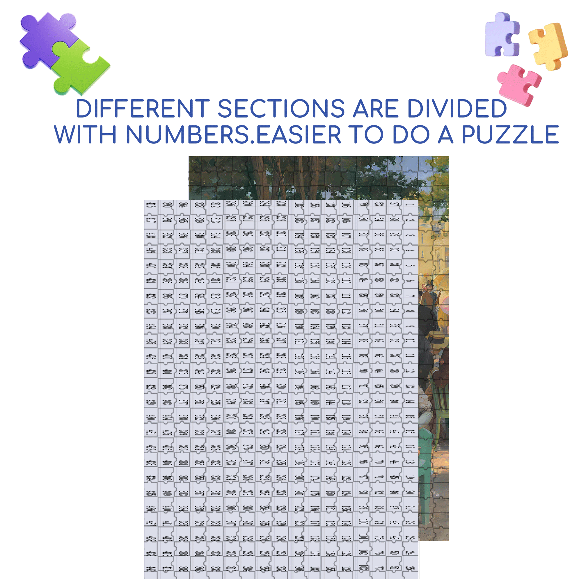 French Women 500pcs/1000pcs Jigsaw Puzzle, Scratch-Resistant, Interactive Family Game & Brain-Boosting DIY Decor, Perfect for Halloween, Christmas & New Year Gifts, Family Puzzle Game