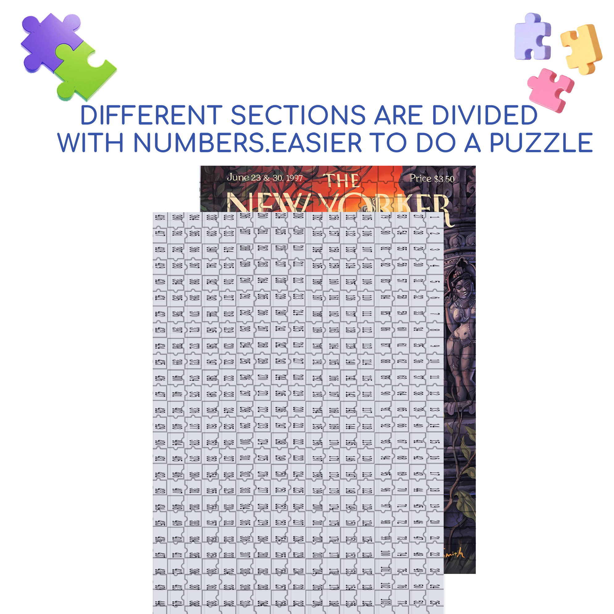 Ganesha 500pcs/1000pcs Jigsaw Puzzle, Scratch-Resistant, Interactive Family Game & Brain-Boosting DIY Decor, Perfect for Halloween, Christmas & New Year Gifts, Family Puzzle Game