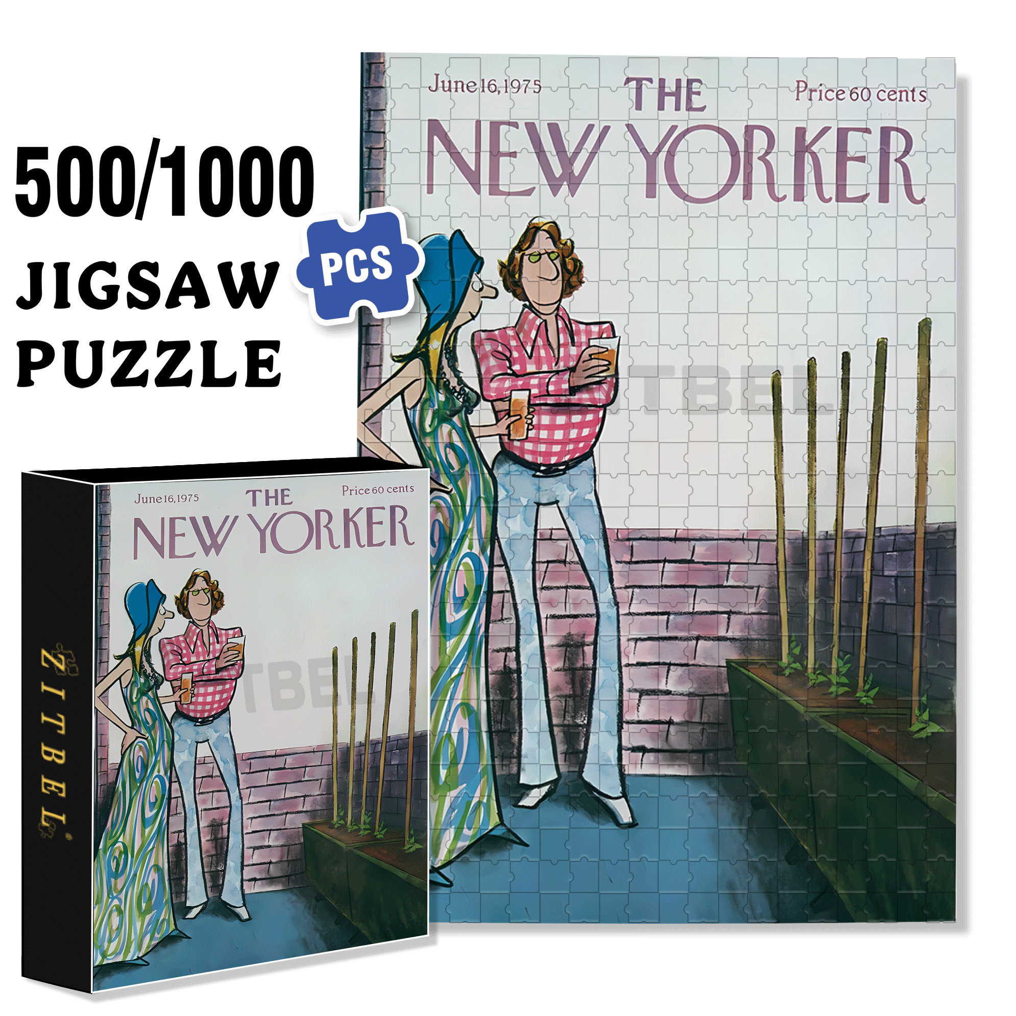 Growth Process 500pcs/1000pcs Jigsaw Puzzle, Scratch-Resistant, Interactive Family Game & Brain-Boosting DIY Decor, Perfect for Halloween, Christmas & New Year Gifts, Family Puzzle Game