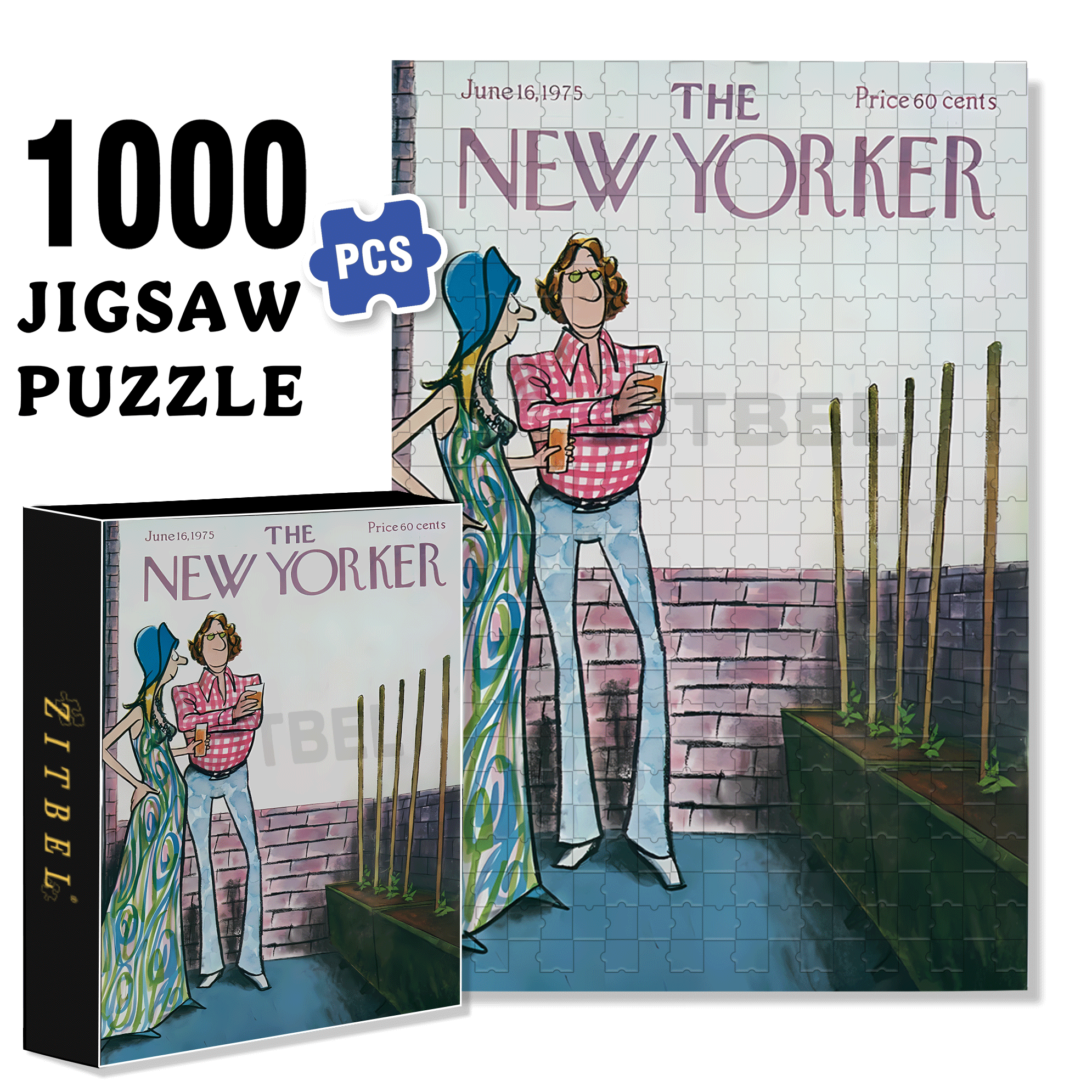 Growth Process 500pcs/1000pcs Jigsaw Puzzle, Scratch-Resistant, Interactive Family Game & Brain-Boosting DIY Decor, Perfect for Halloween, Christmas & New Year Gifts, Family Puzzle Game