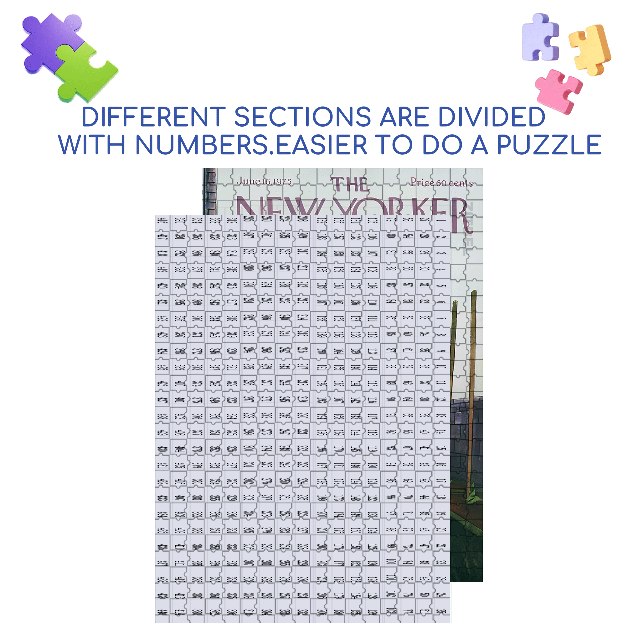 Growth Process 500pcs/1000pcs Jigsaw Puzzle, Scratch-Resistant, Interactive Family Game & Brain-Boosting DIY Decor, Perfect for Halloween, Christmas & New Year Gifts, Family Puzzle Game