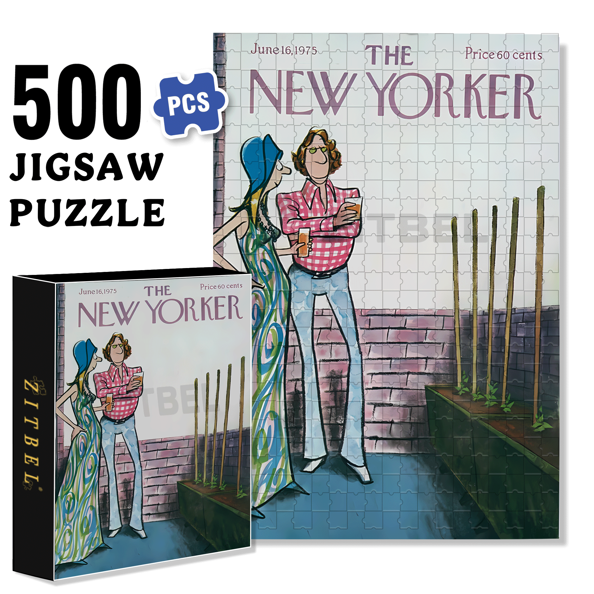 Growth Process 500pcs/1000pcs Jigsaw Puzzle, Scratch-Resistant, Interactive Family Game & Brain-Boosting DIY Decor, Perfect for Halloween, Christmas & New Year Gifts, Family Puzzle Game