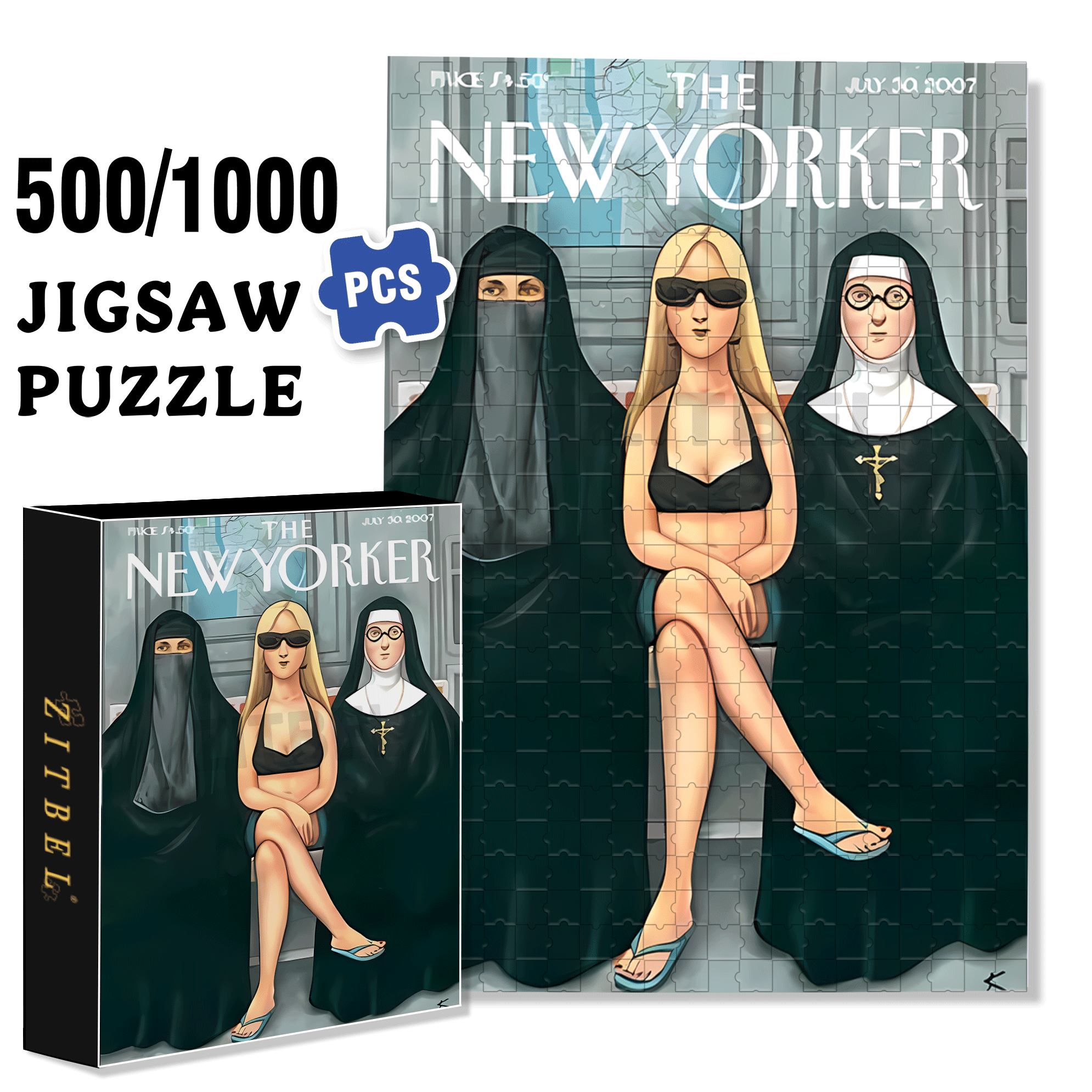 Harmony In Diversity 500pcs/1000pcs Jigsaw Puzzle, Scratch-Resistant, Interactive Family Game & Brain-Boosting DIY Decor, Perfect for Halloween, Christmas & New Year Gifts, Family Puzzle Game