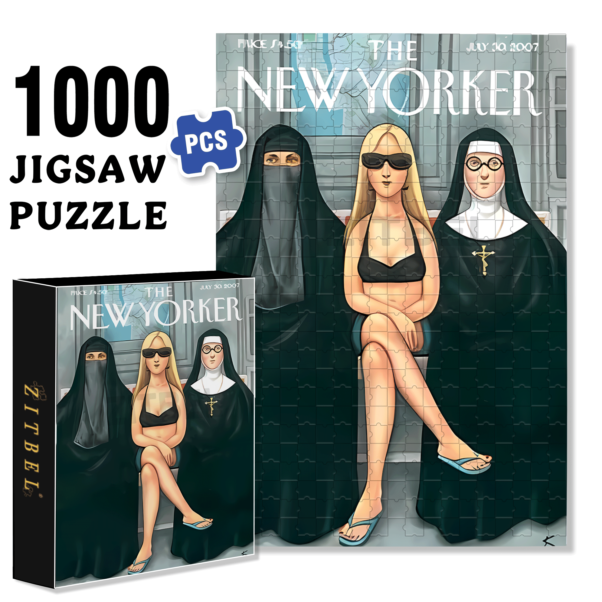 Harmony In Diversity 500pcs/1000pcs Jigsaw Puzzle, Scratch-Resistant, Interactive Family Game & Brain-Boosting DIY Decor, Perfect for Halloween, Christmas & New Year Gifts, Family Puzzle Game